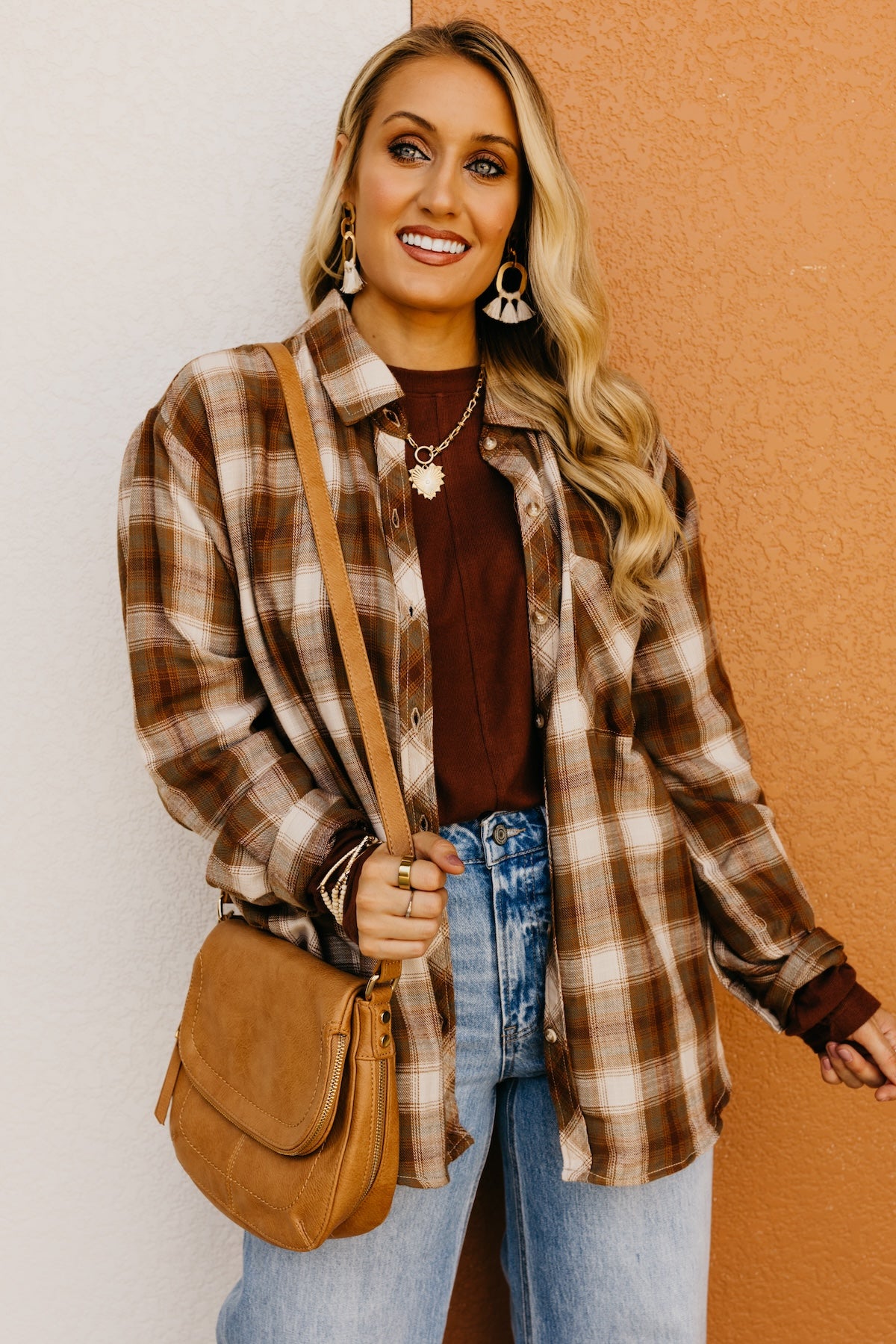The Greysen Boyfriend Plaid Shirt