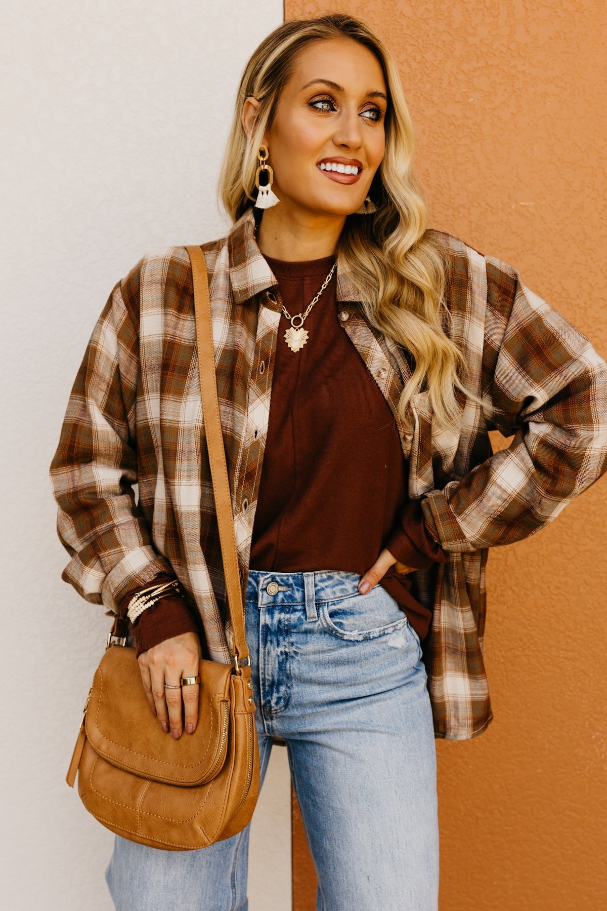 The Greysen Boyfriend Plaid Shirt