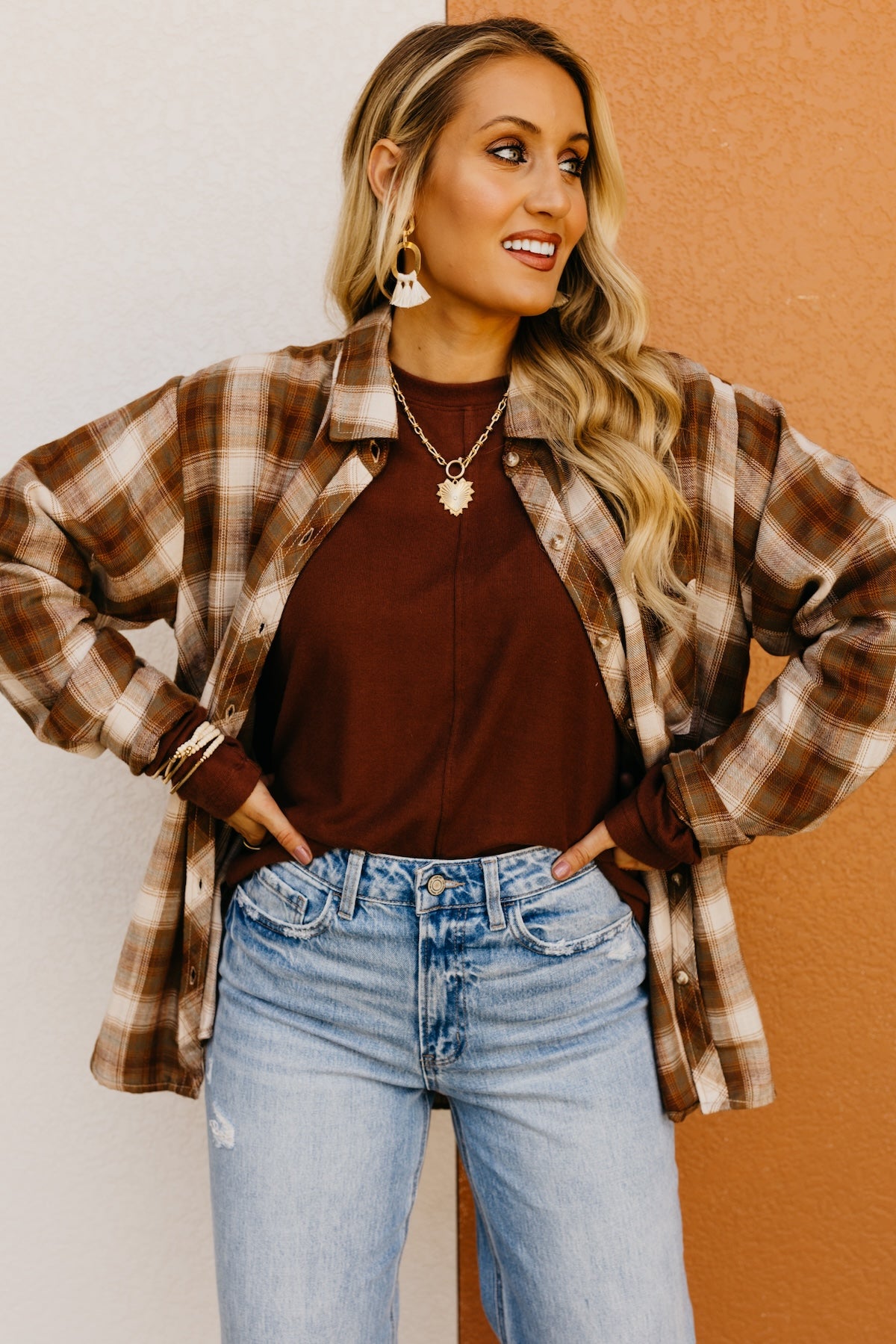 The Greysen Boyfriend Plaid Shirt