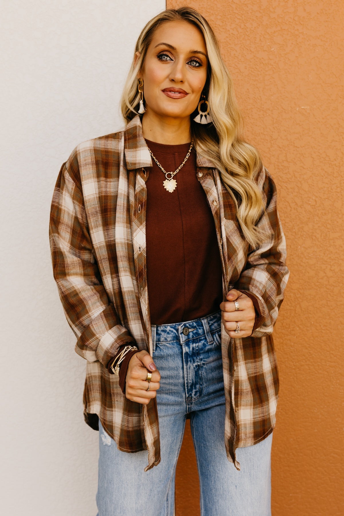 The Greysen Boyfriend Plaid Shirt