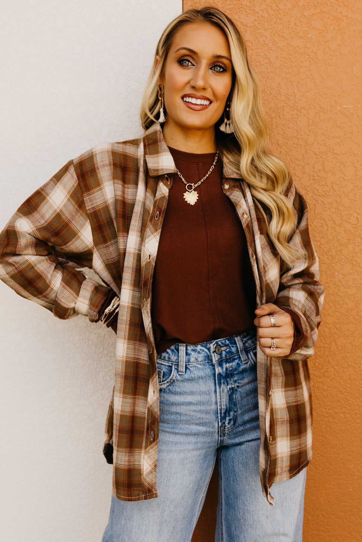 The Greysen Boyfriend Plaid Shirt