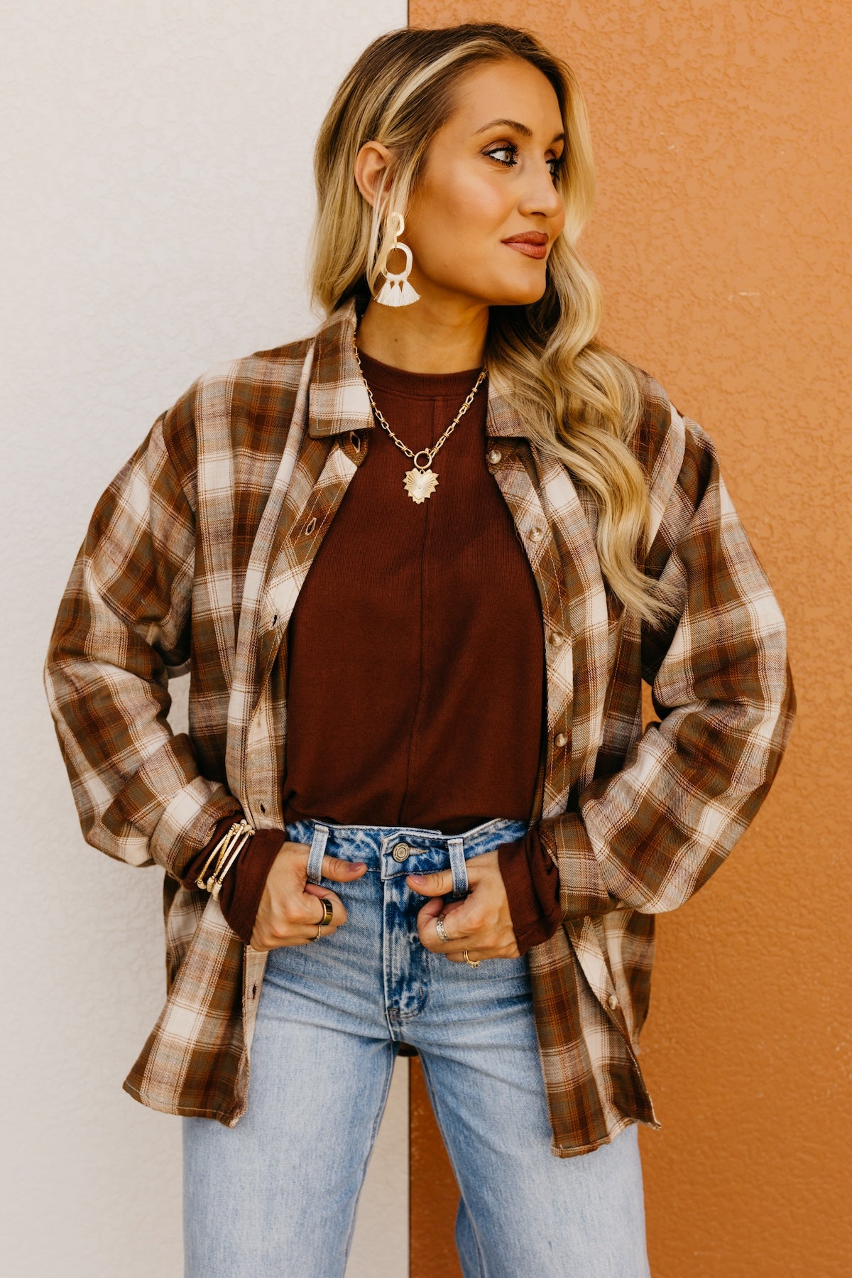 The Greysen Boyfriend Plaid Shirt