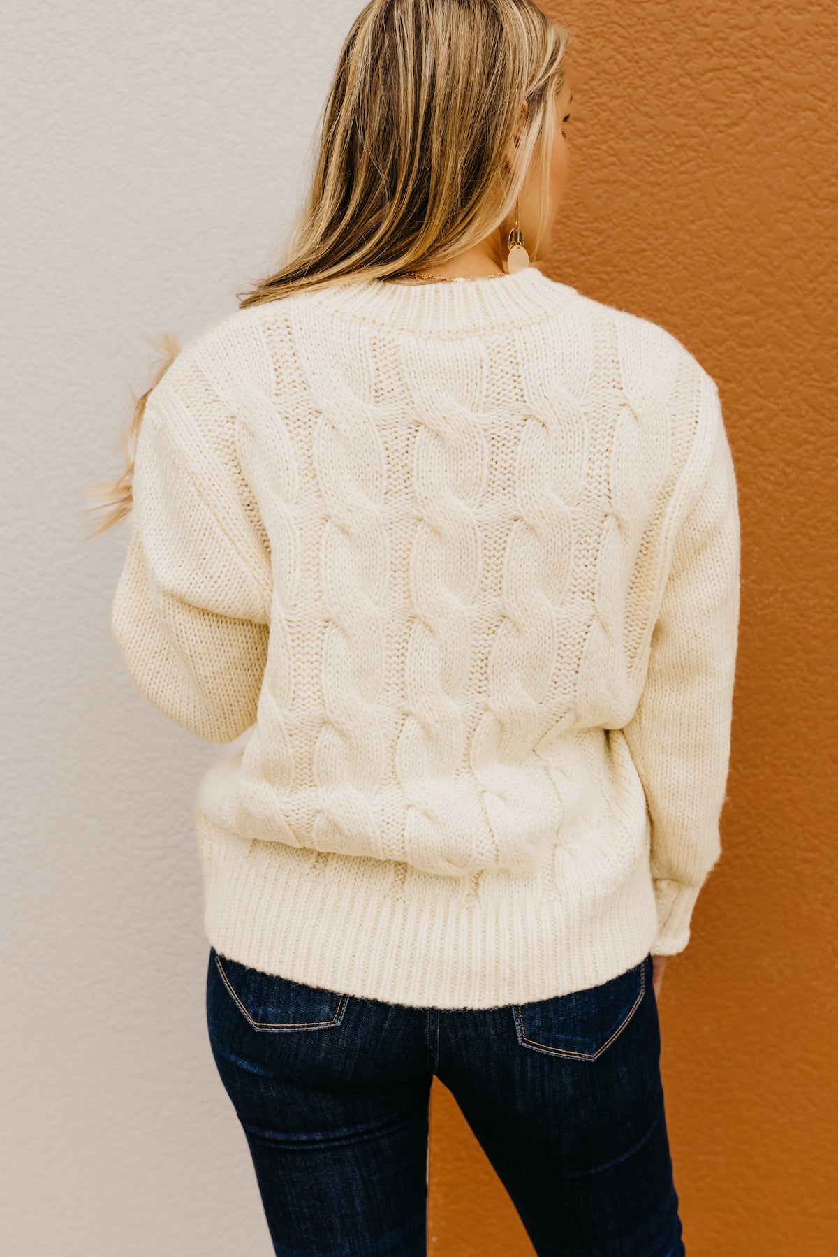 The Nancy Floral Cable Knit Sweater  - FINAL SALE