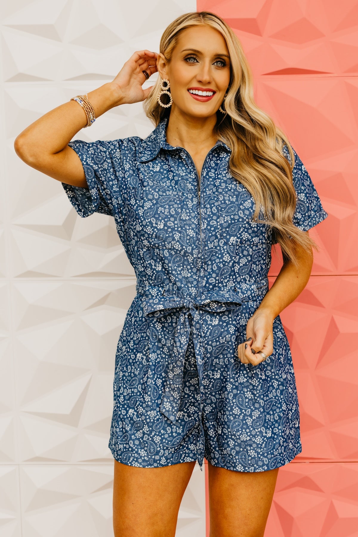 The Cristian Ditsy Paisley Romper
