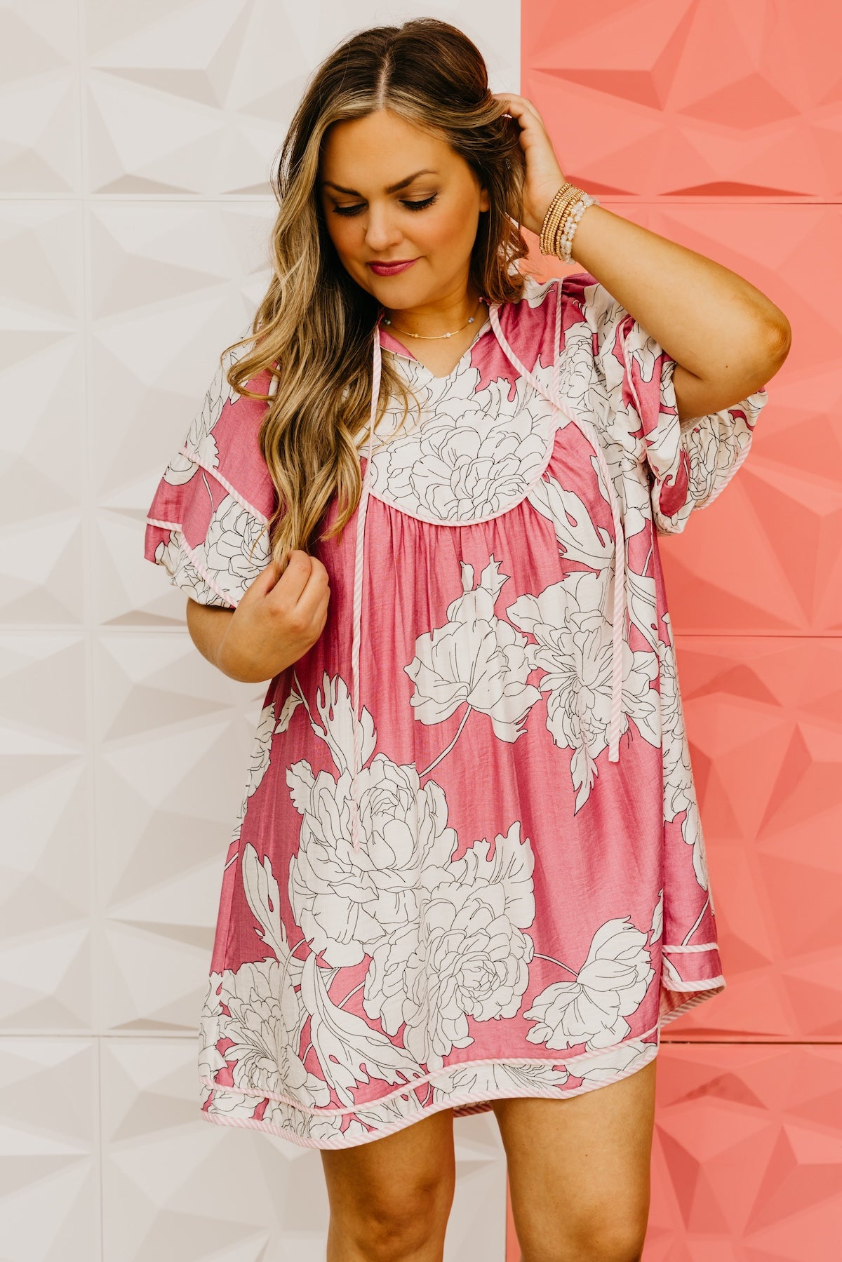 The Mariam Floral Babydoll Mini Dress