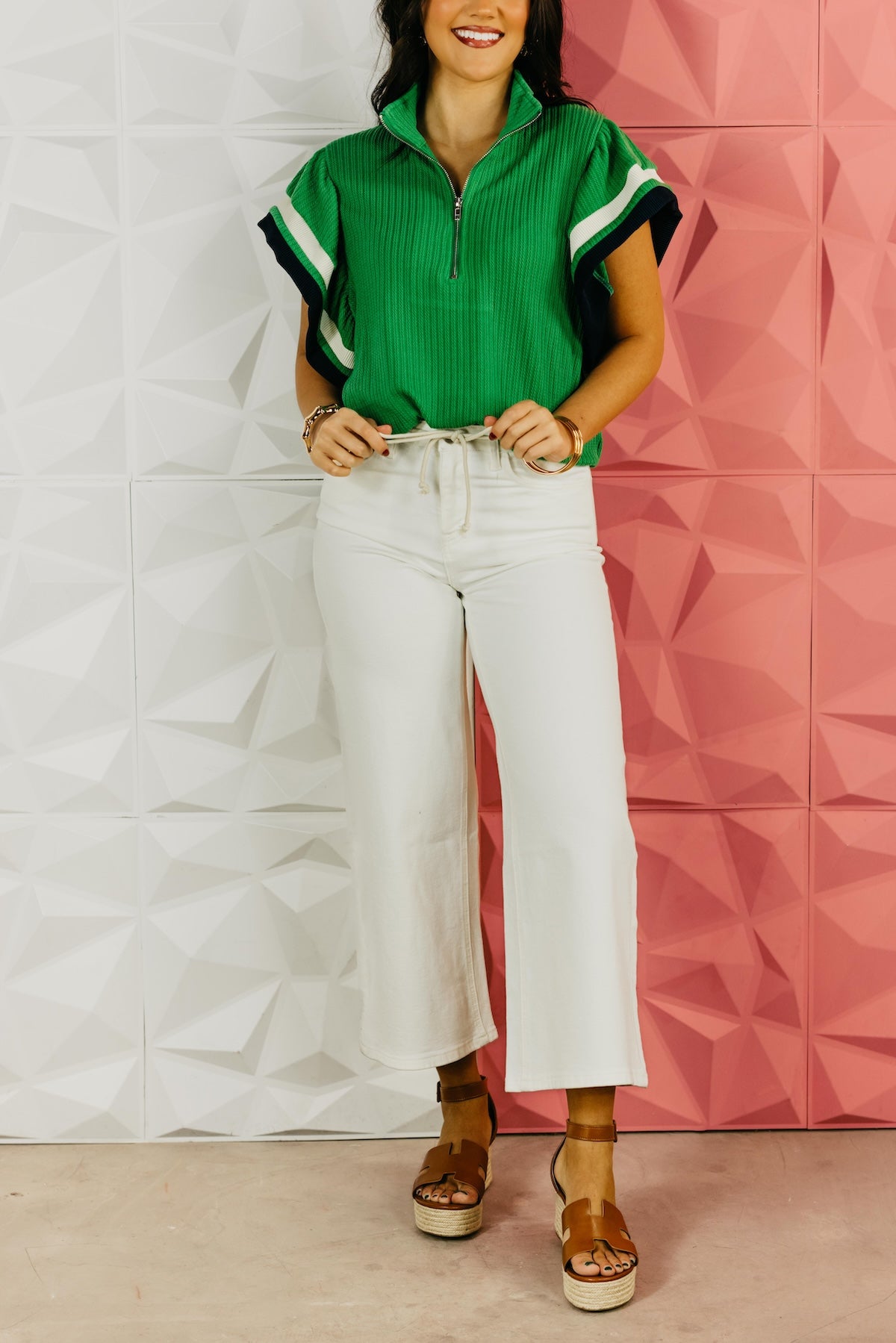 Vervet Denim | High Rise Crop Tie Denim