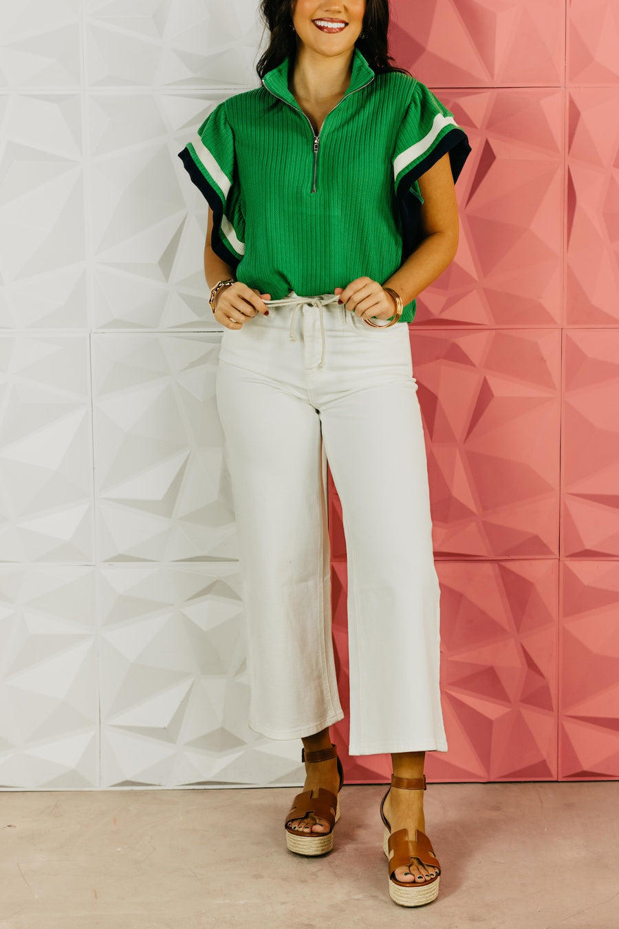 Vervet Denim | High Rise Crop Tie Denim