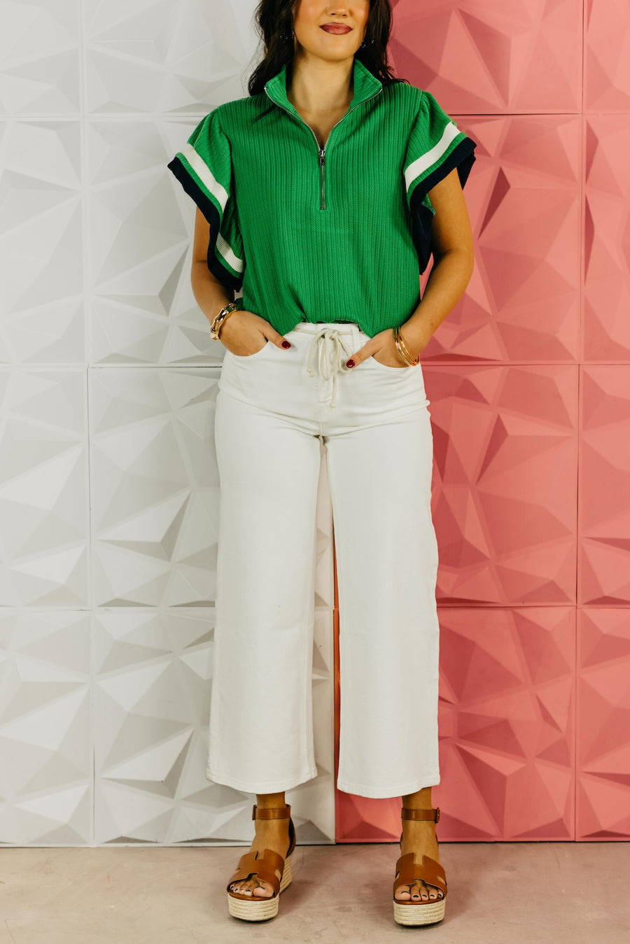 Vervet Denim | High Rise Crop Tie Denim