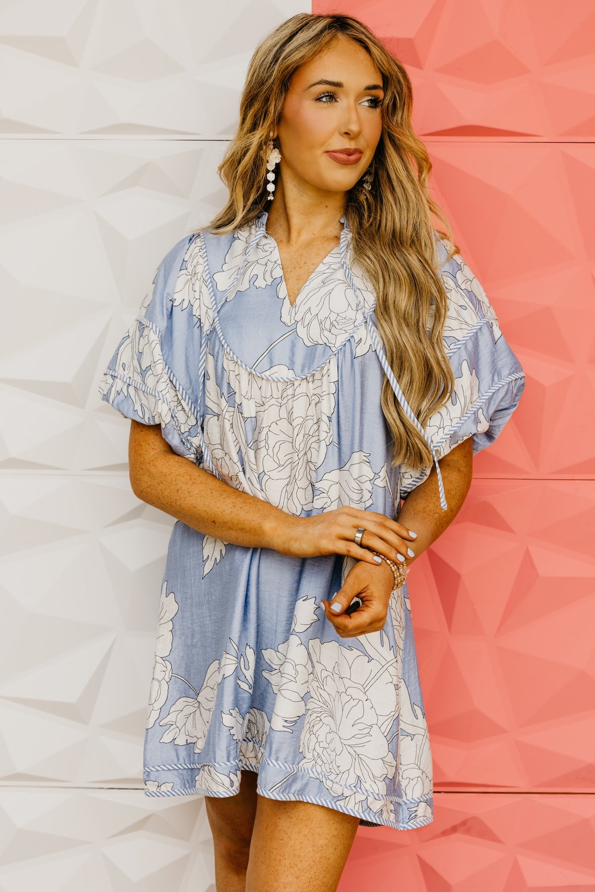 The Mariam Floral Babydoll Mini Dress