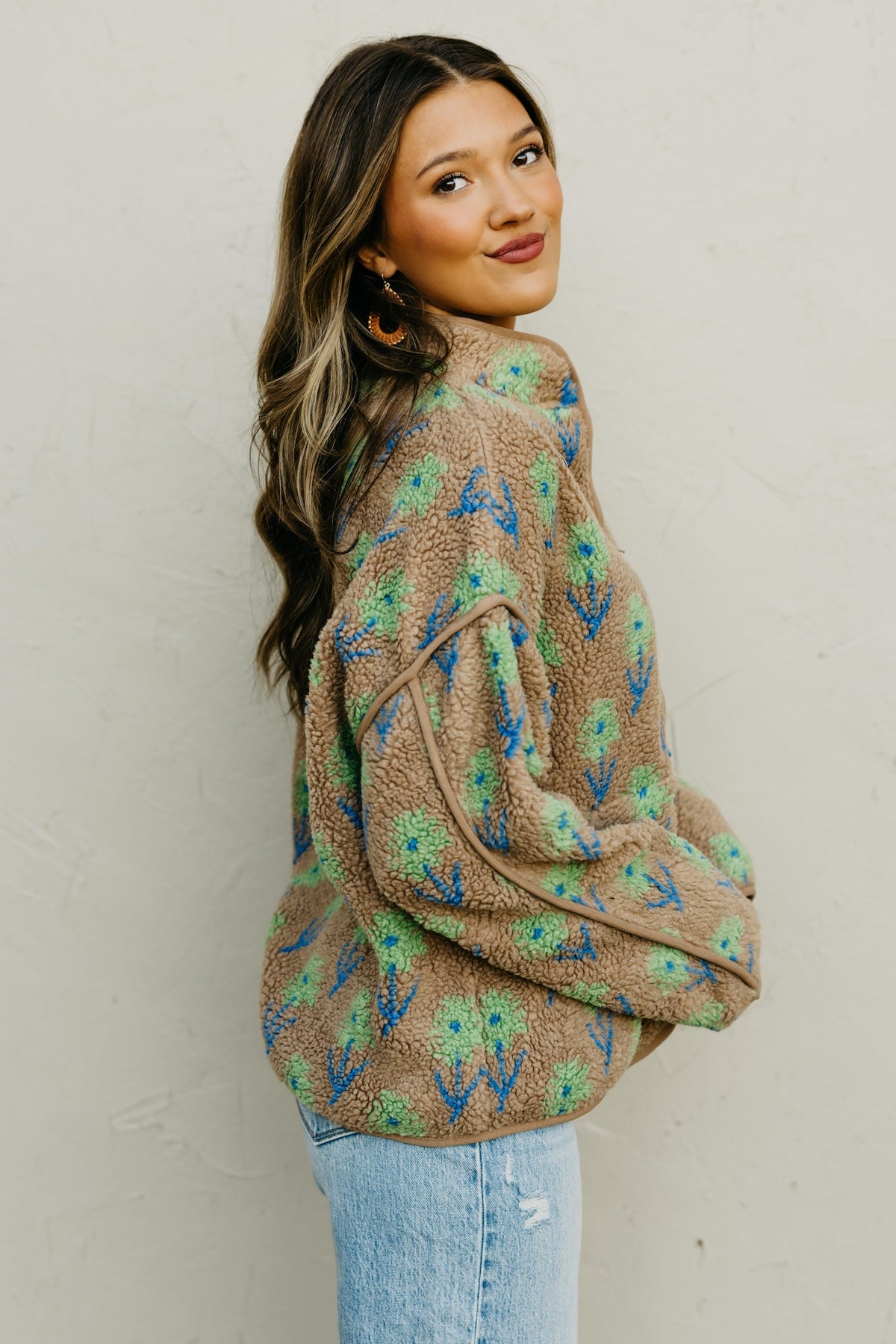 The Marsha Floral Fleece Jacket