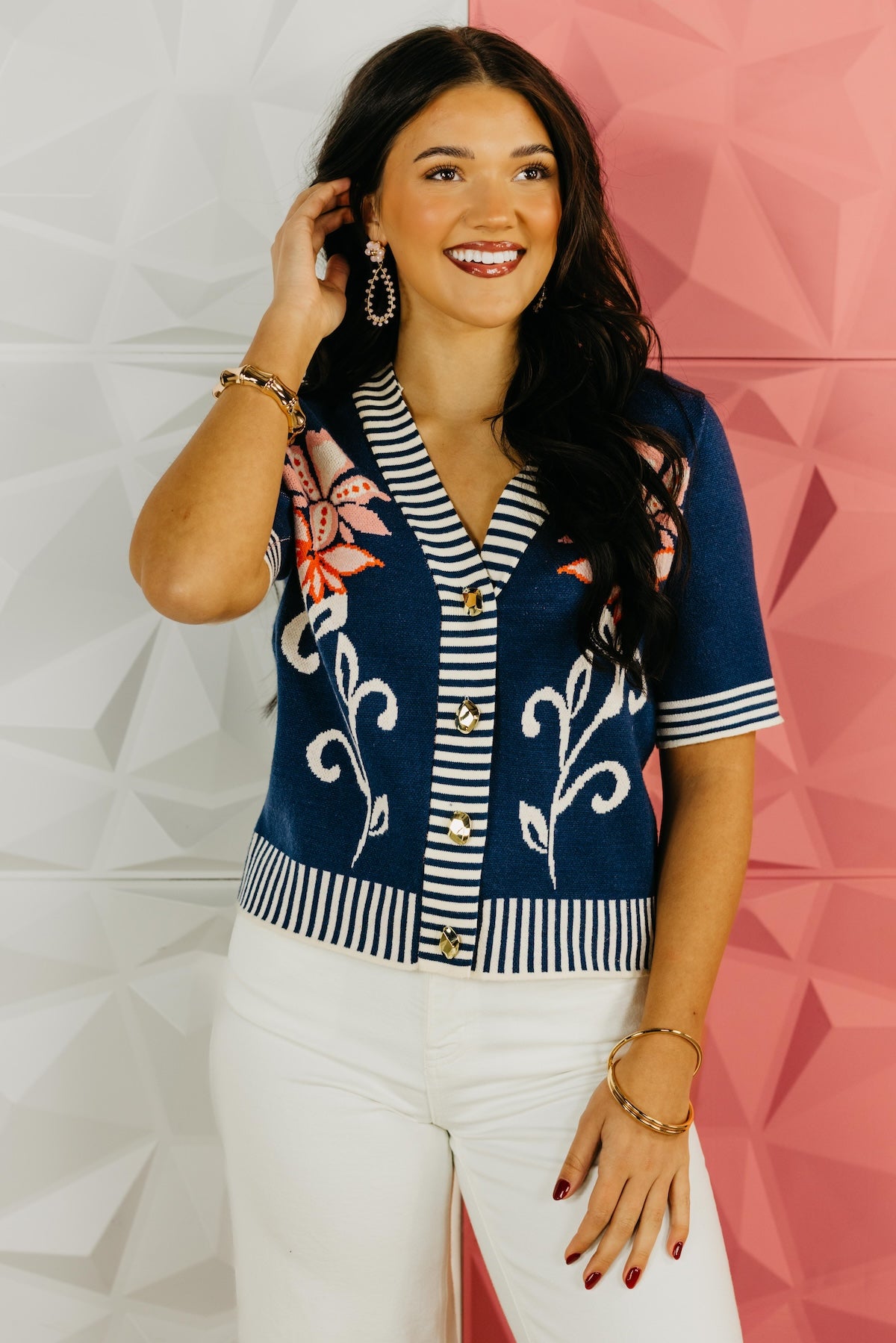 The Riley Floral Cardigan Top