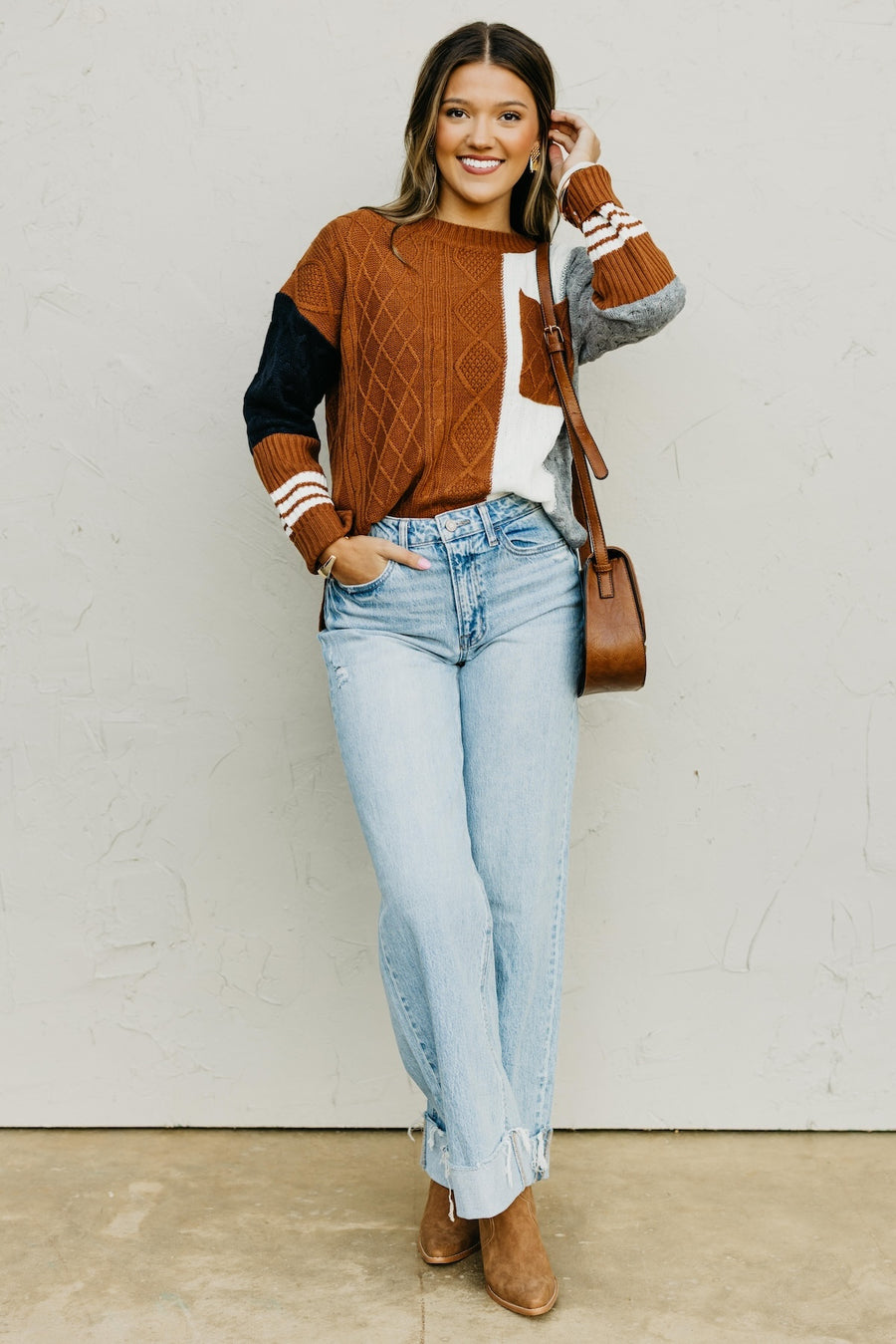 The Laylah Color Block Sweater