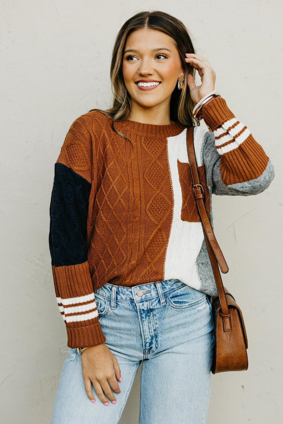 The Laylah Color Block Sweater