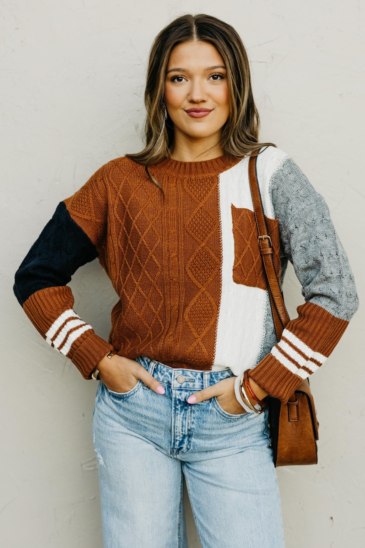 The Laylah Color Block Sweater