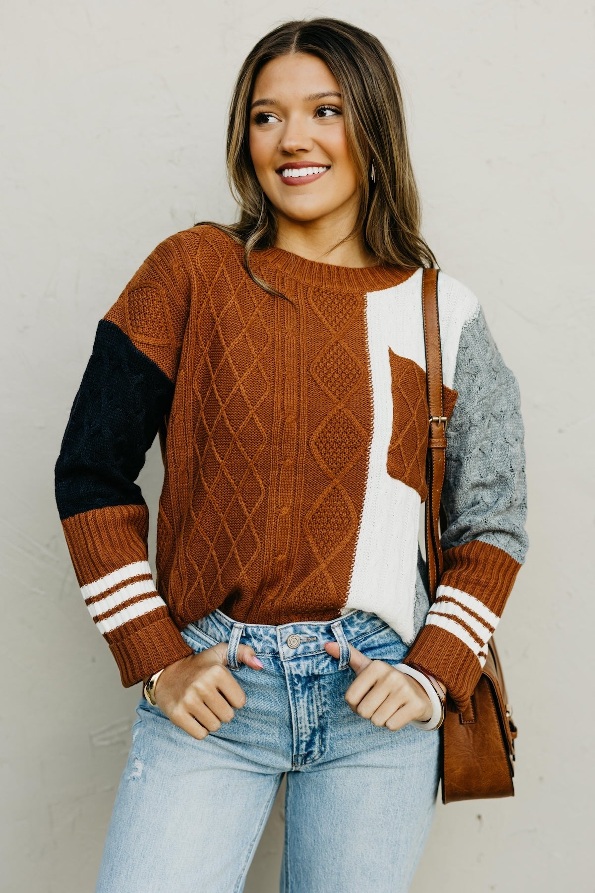 The Laylah Color Block Sweater