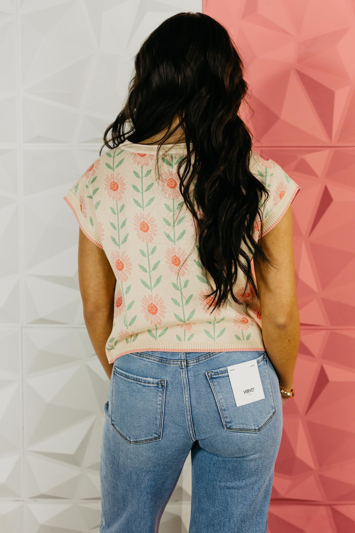 The Sara Floral Print Boxy Sweater