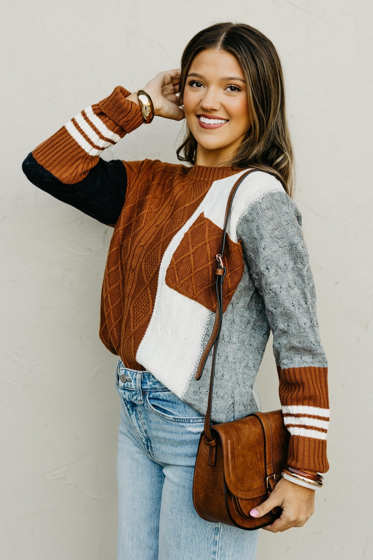 The Laylah Color Block Sweater