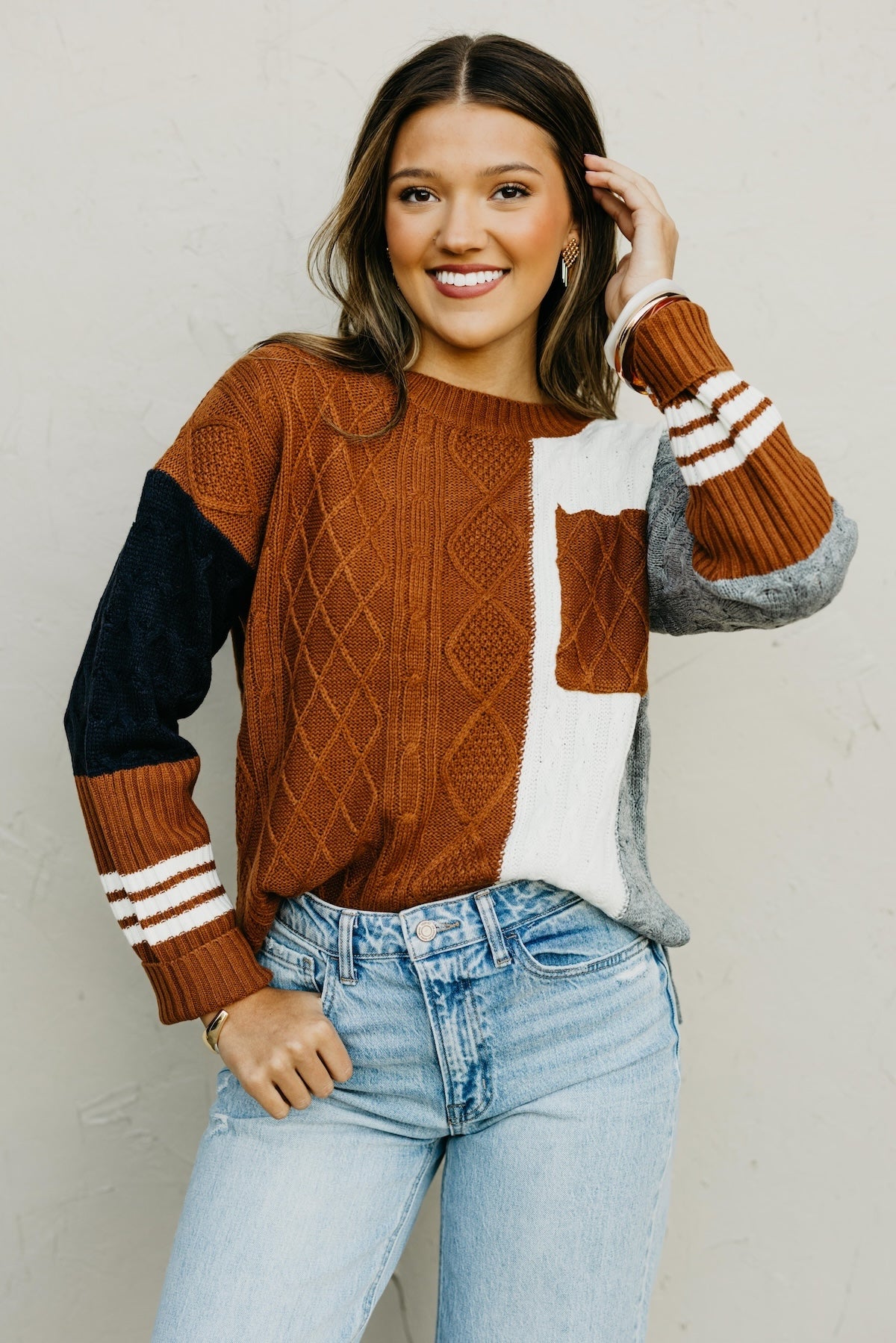 The Laylah Color Block Sweater