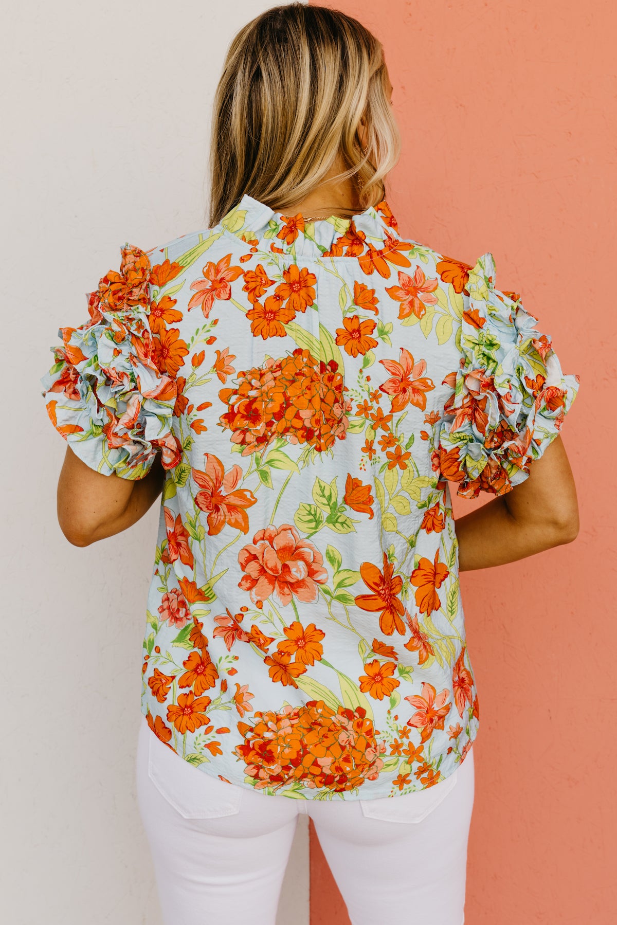 The Gerardo Floral Textured Top