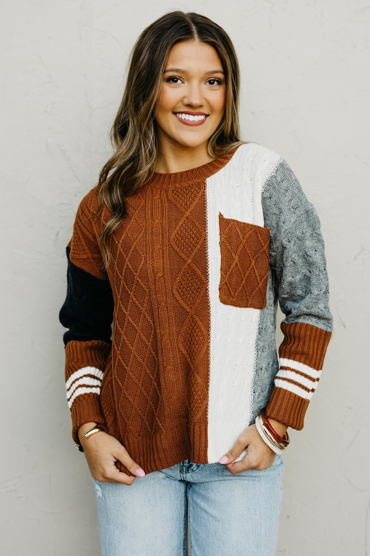 The Laylah Color Block Sweater