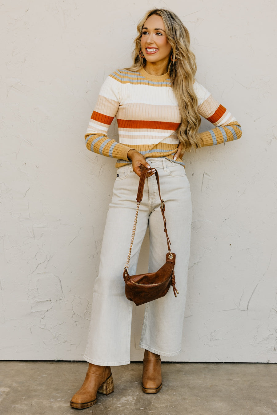 The Michael Color Block Stripe Sweater