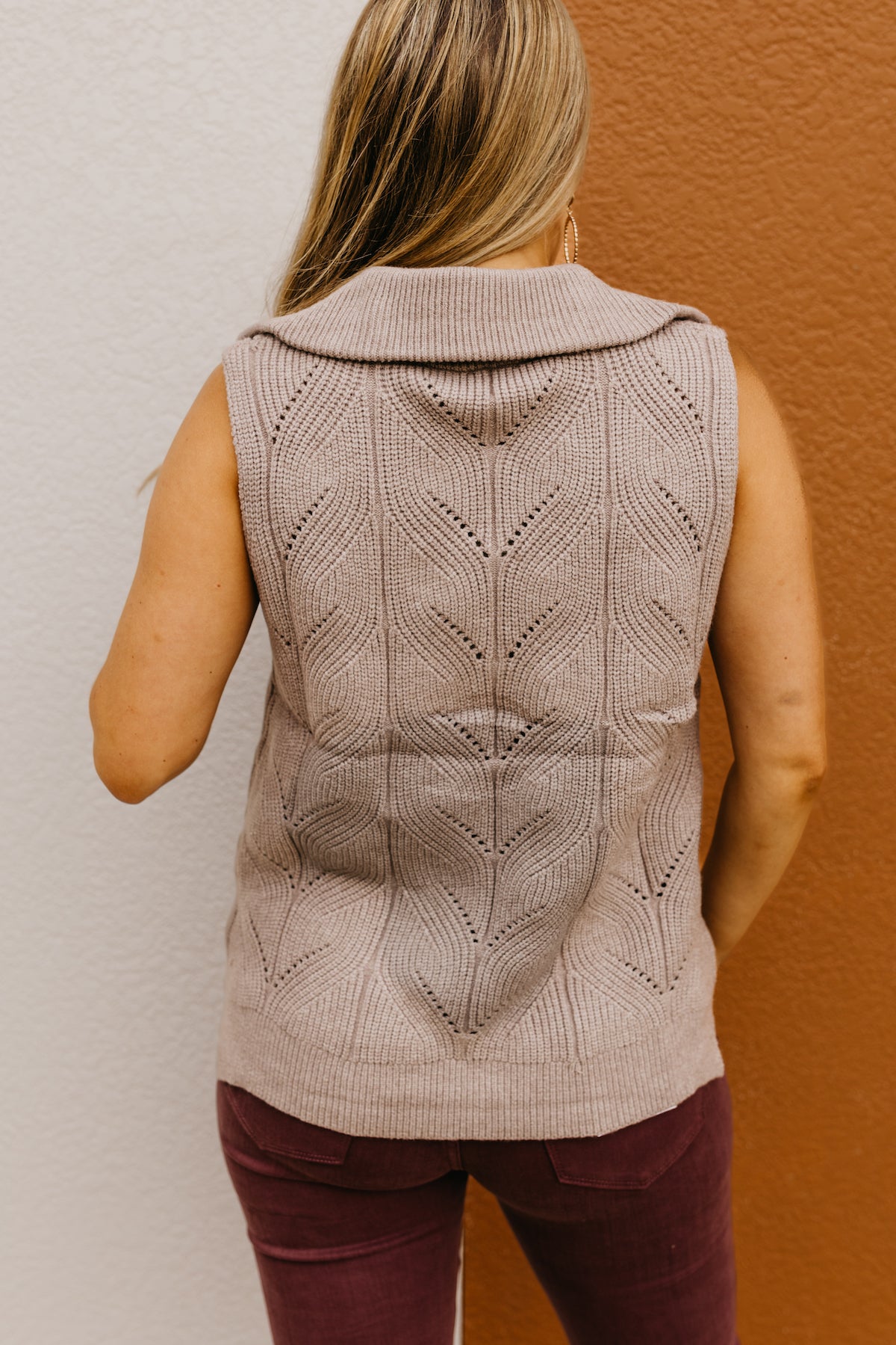 The Patricia Half Zip Sweater Vest  - FINAL SALE