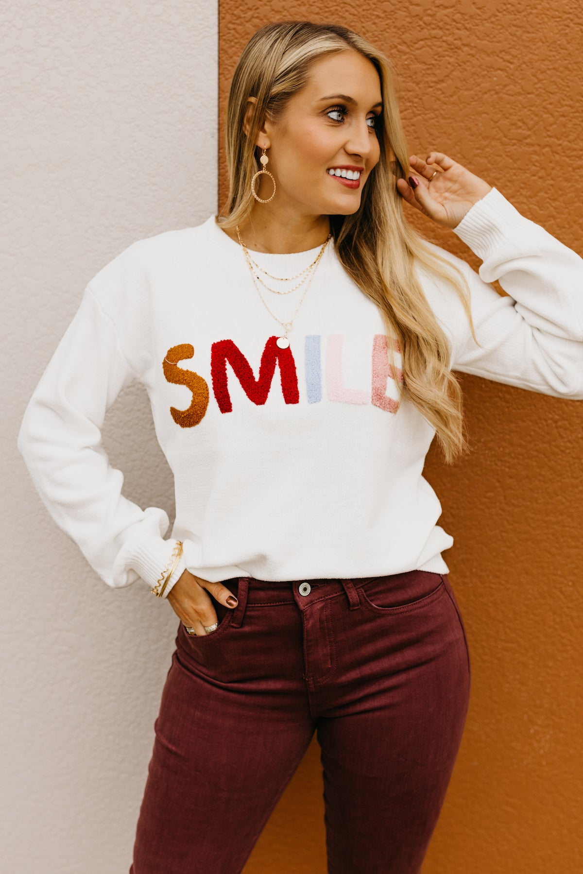 The Carlee Smile Sweater  - FINAL SALE