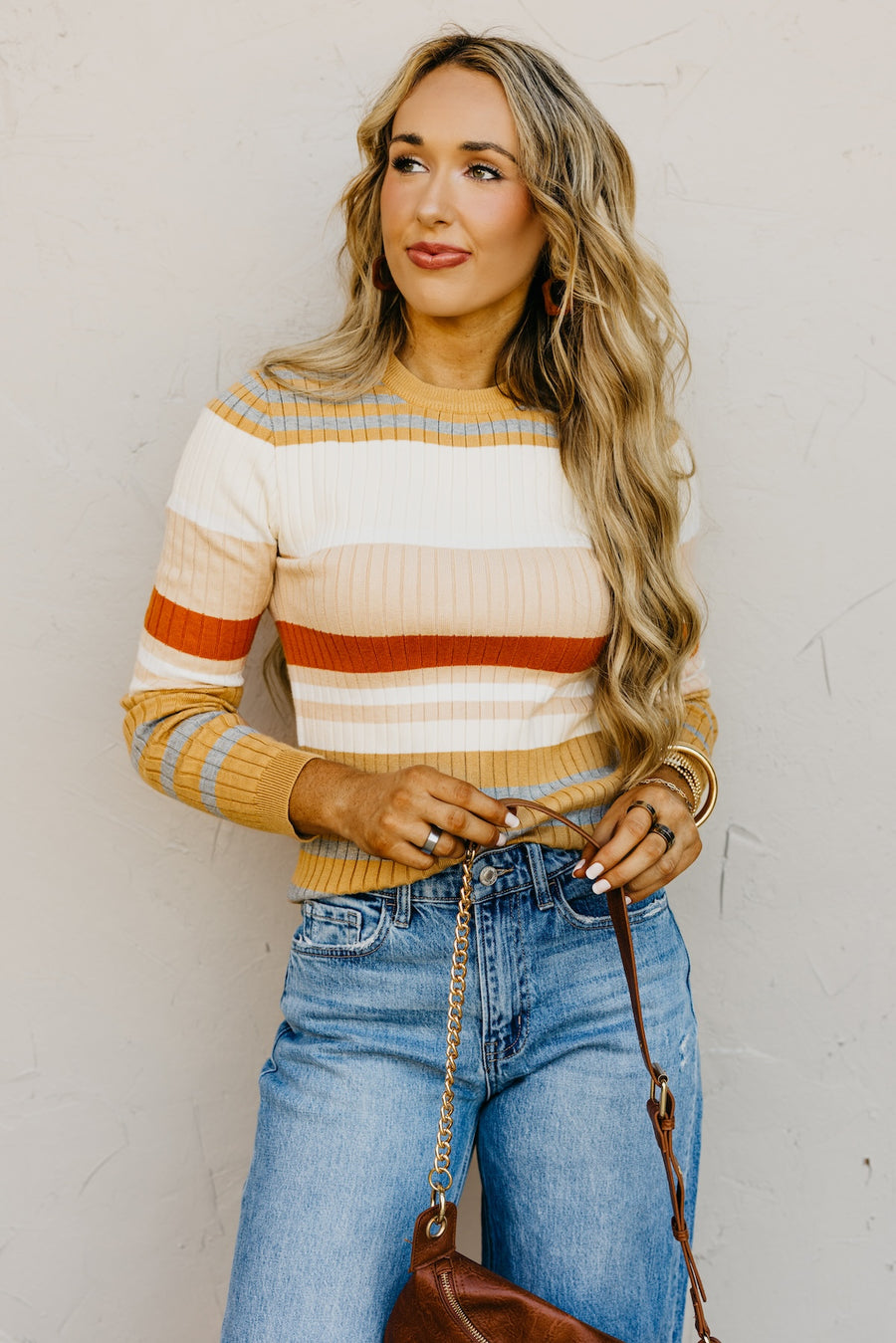 The Michael Color Block Stripe Sweater