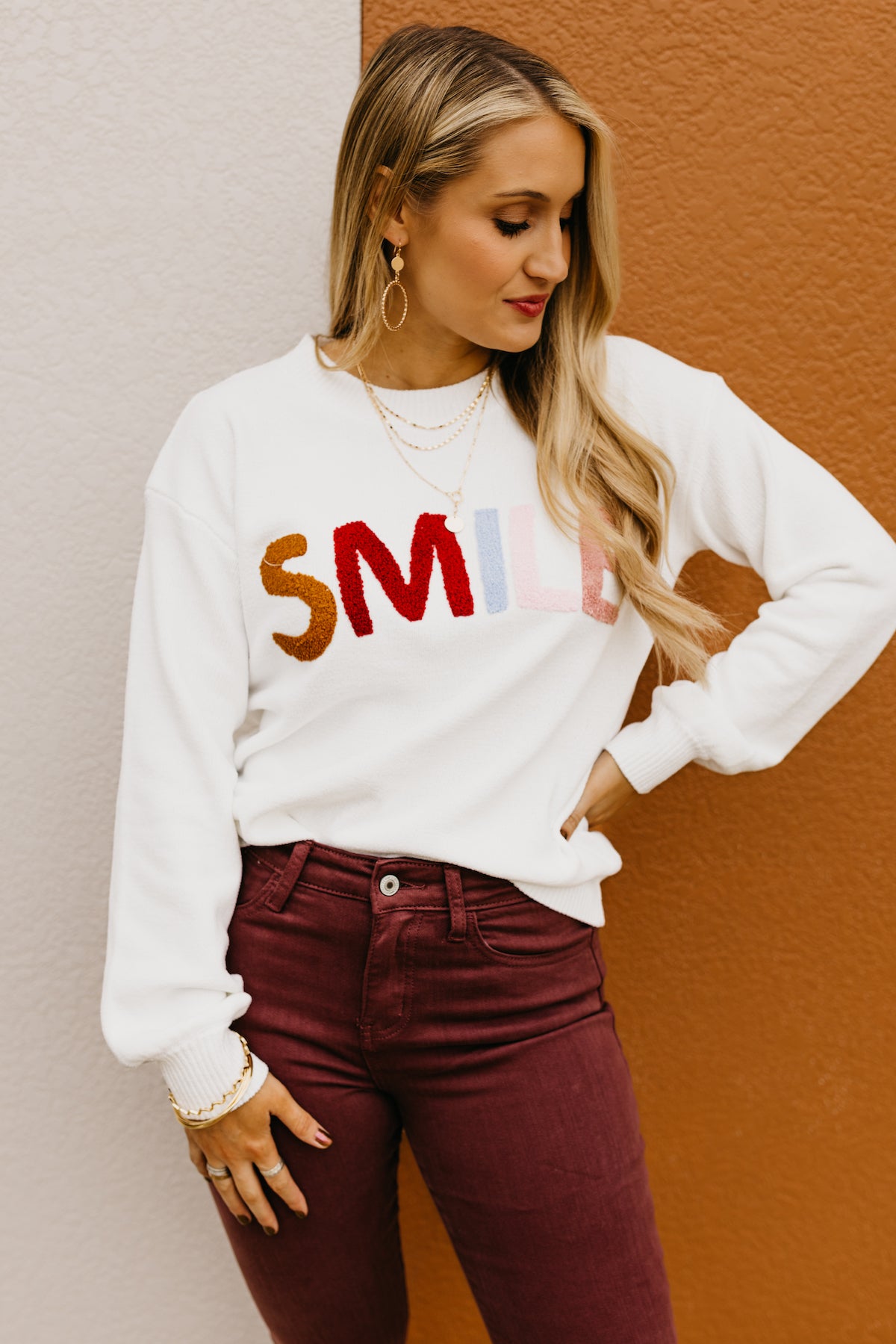 The Carlee Smile Sweater  - FINAL SALE