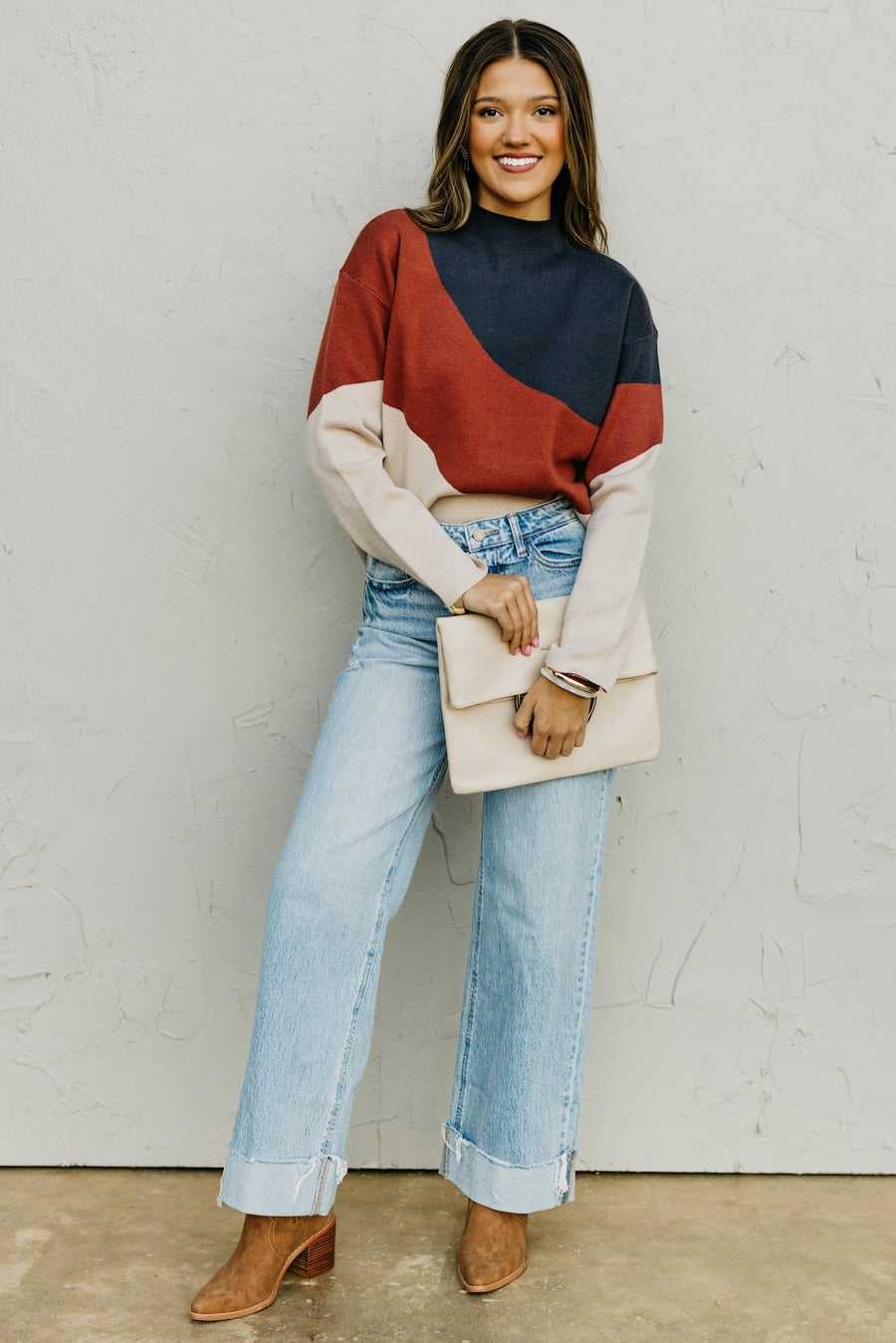 The Aniya Mock Neck Sweater