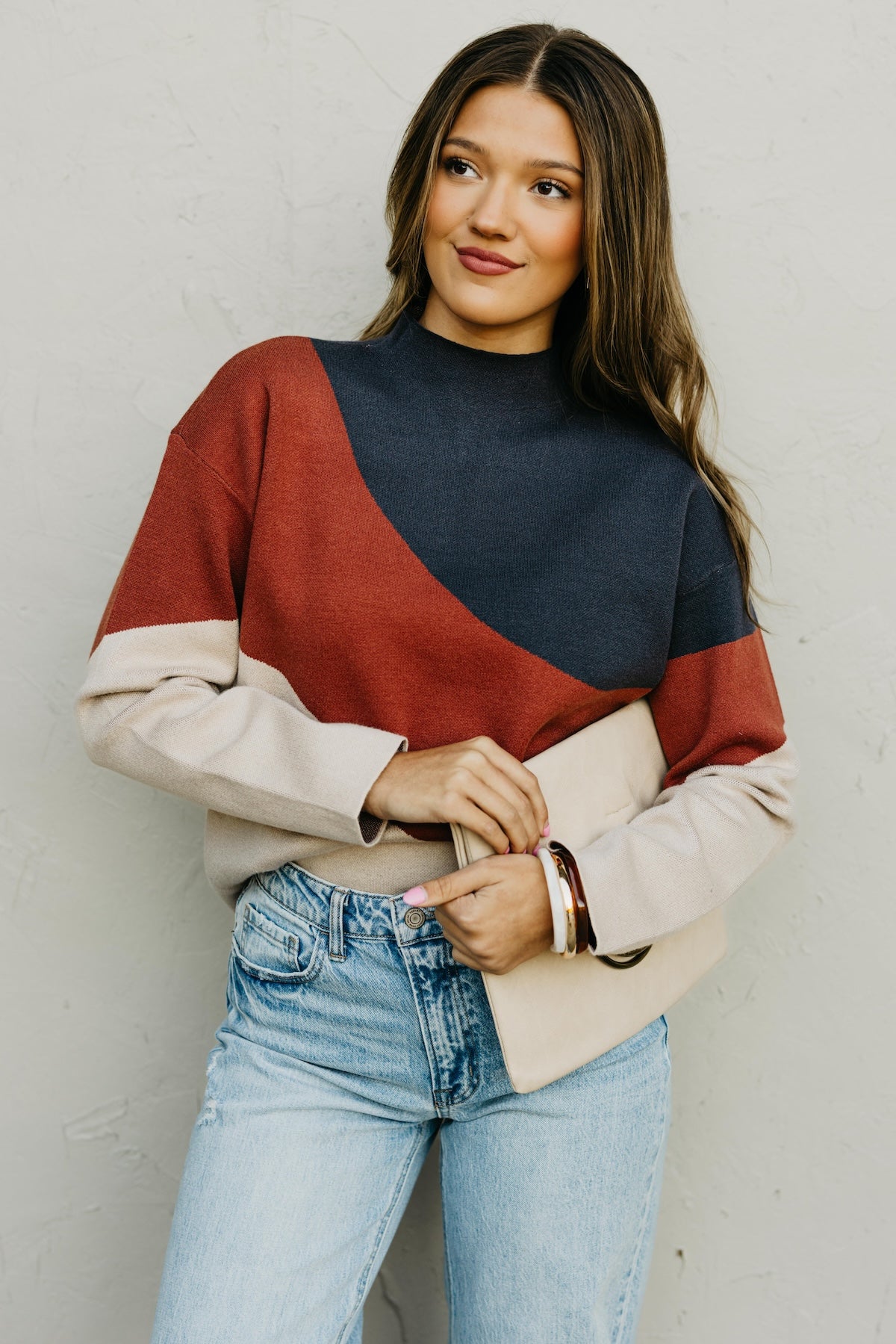 The Aniya Mock Neck Sweater