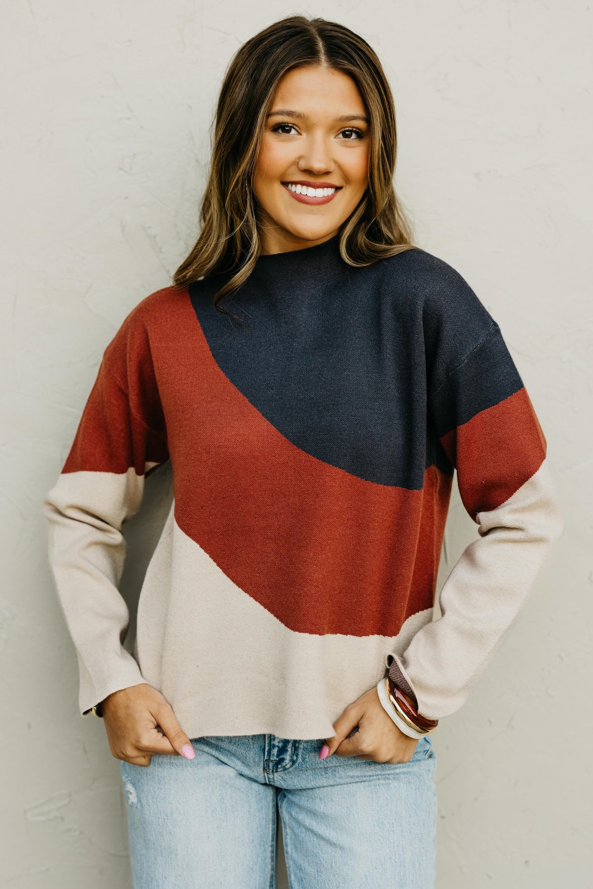 The Aniya Mock Neck Sweater