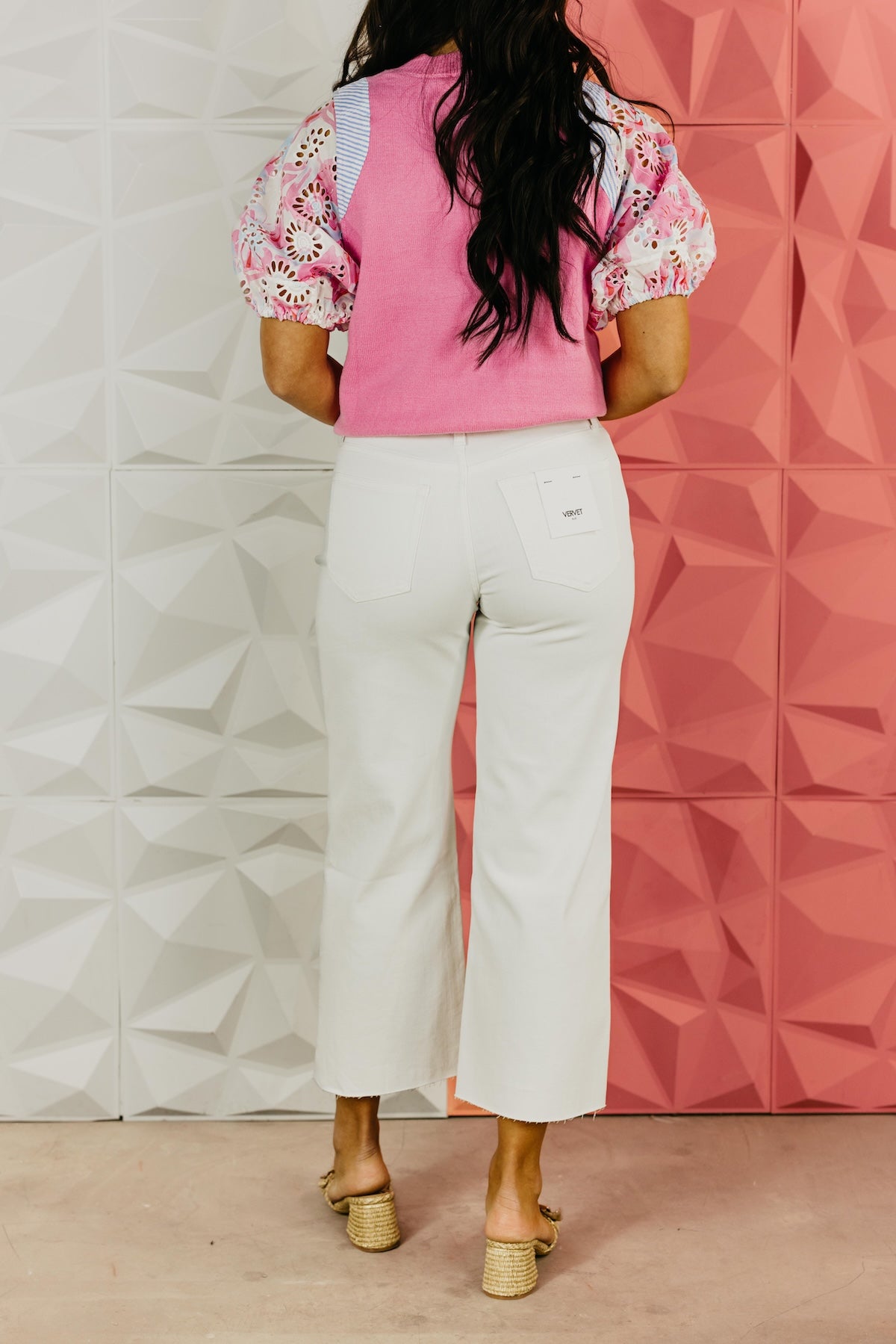 Vervet Denim | High Rise Crop Wide Leg Jeans