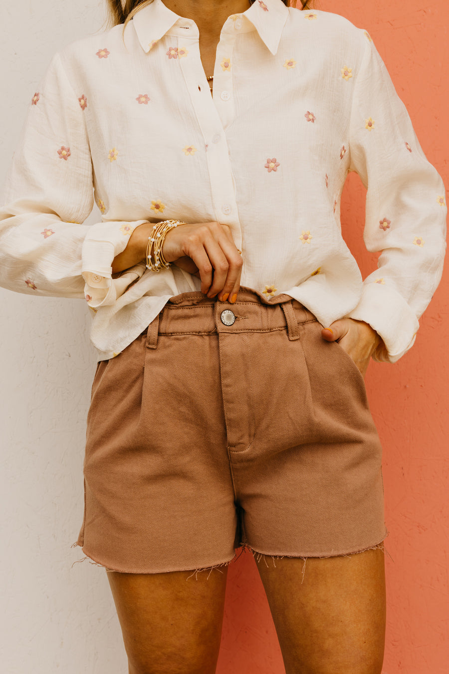 Wishlsit | The Leonel Paperbag Distressed Denim Shorts