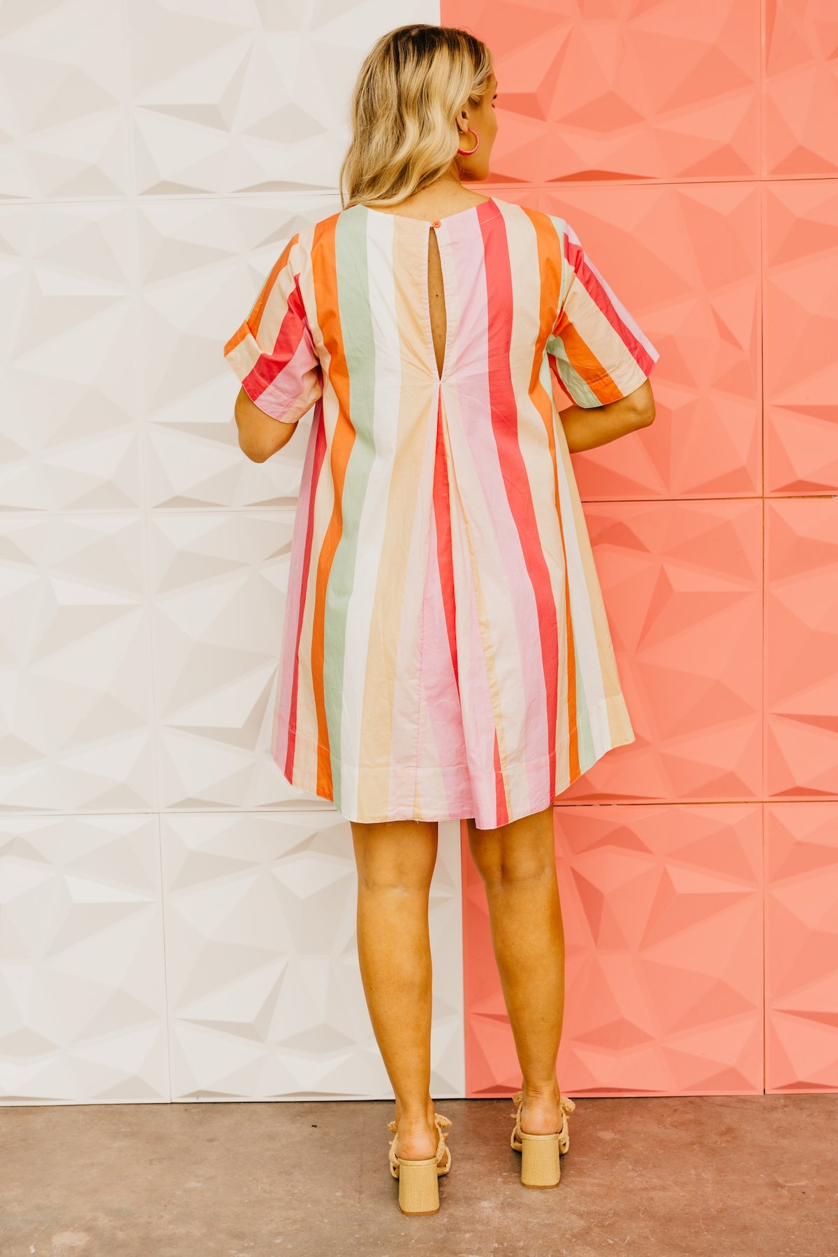 The Zariah Striped Mini Dress