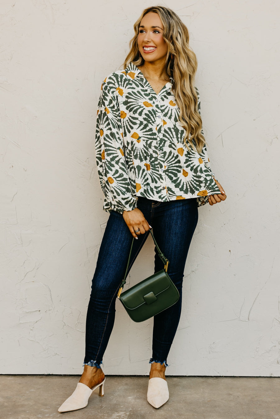 The Patricia Printed Button Front Shirt