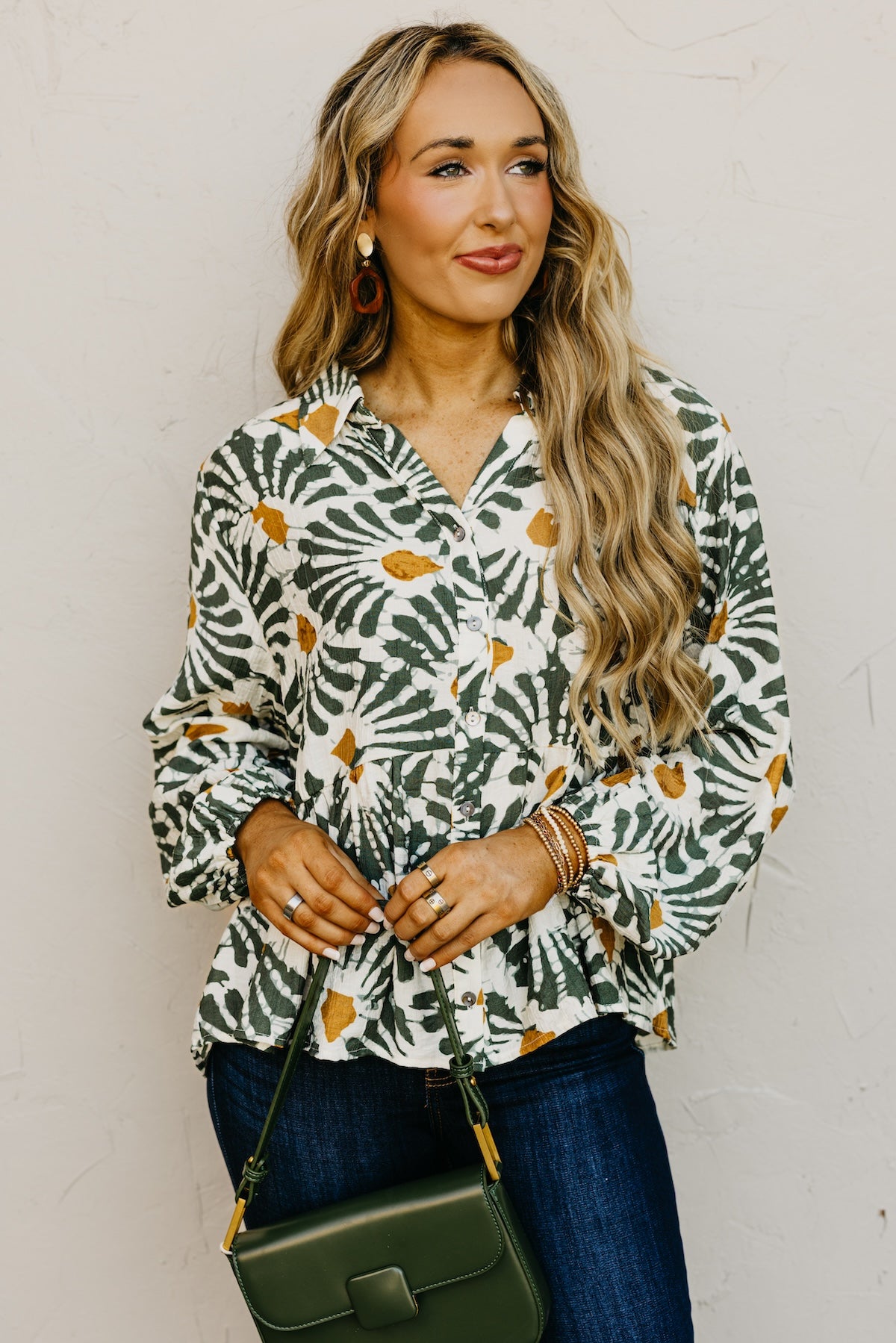 The Patricia Printed Button Front Shirt