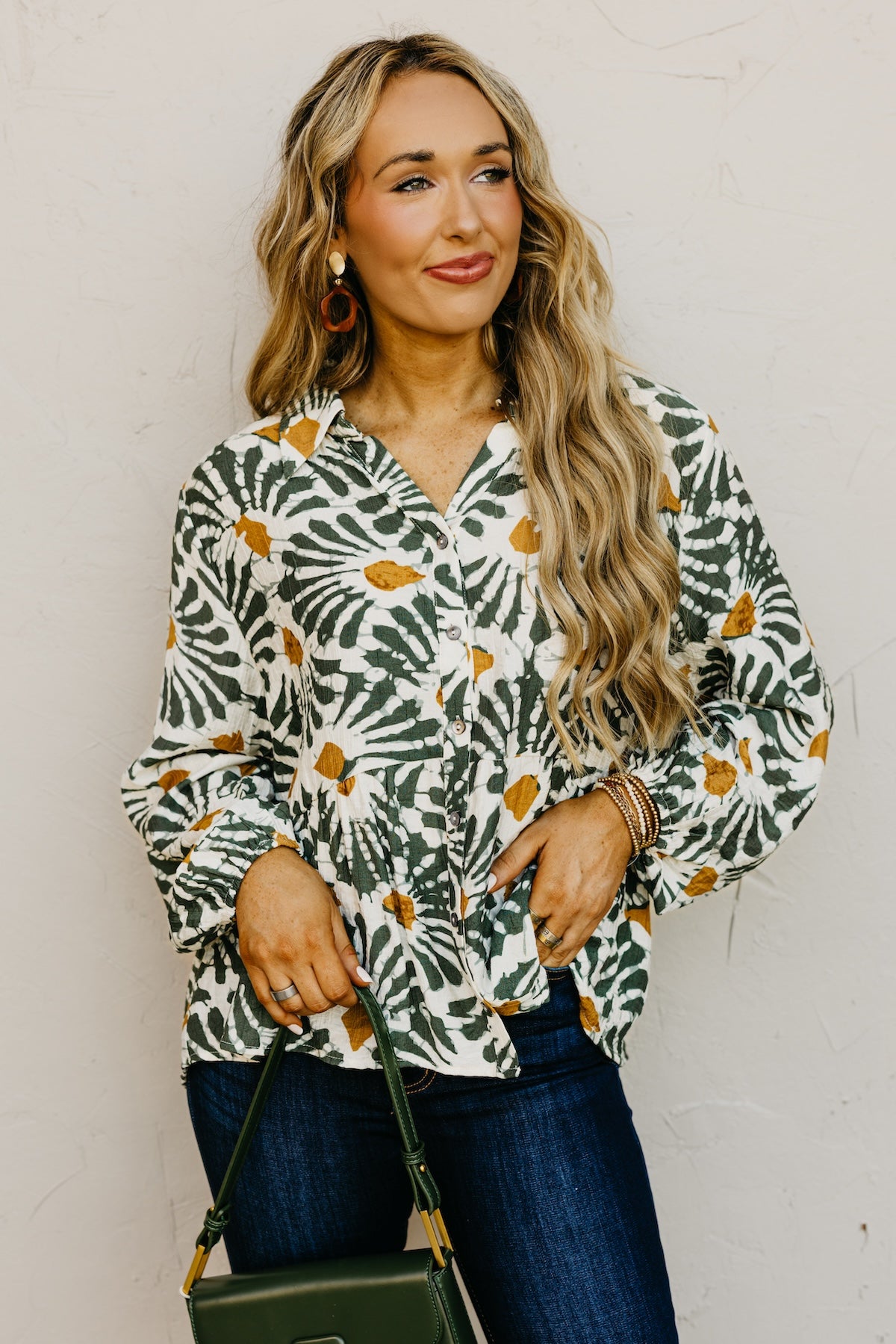 The Patricia Printed Button Front Shirt