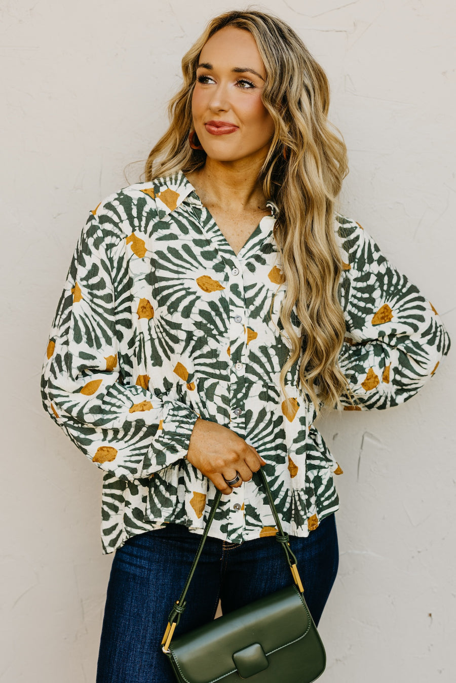 The Patricia Printed Button Front Shirt