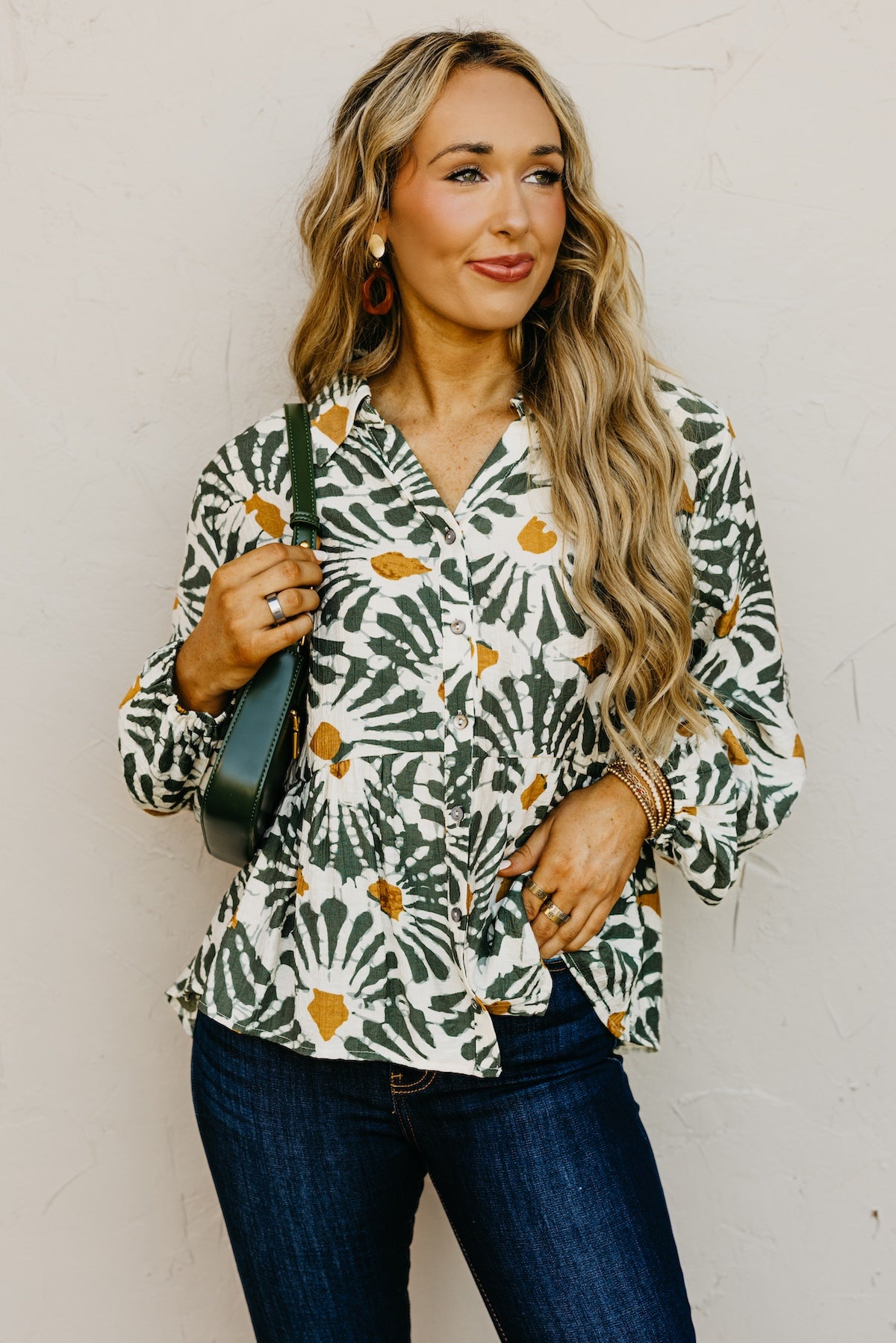 The Patricia Printed Button Front Shirt