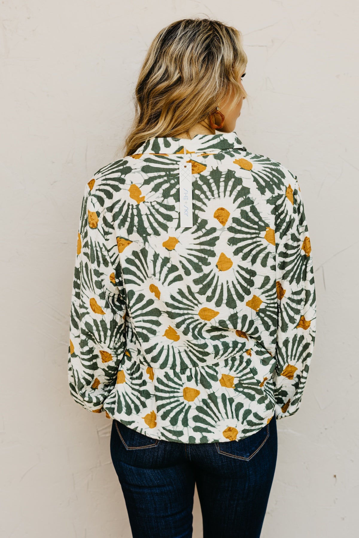 The Patricia Printed Button Front Shirt
