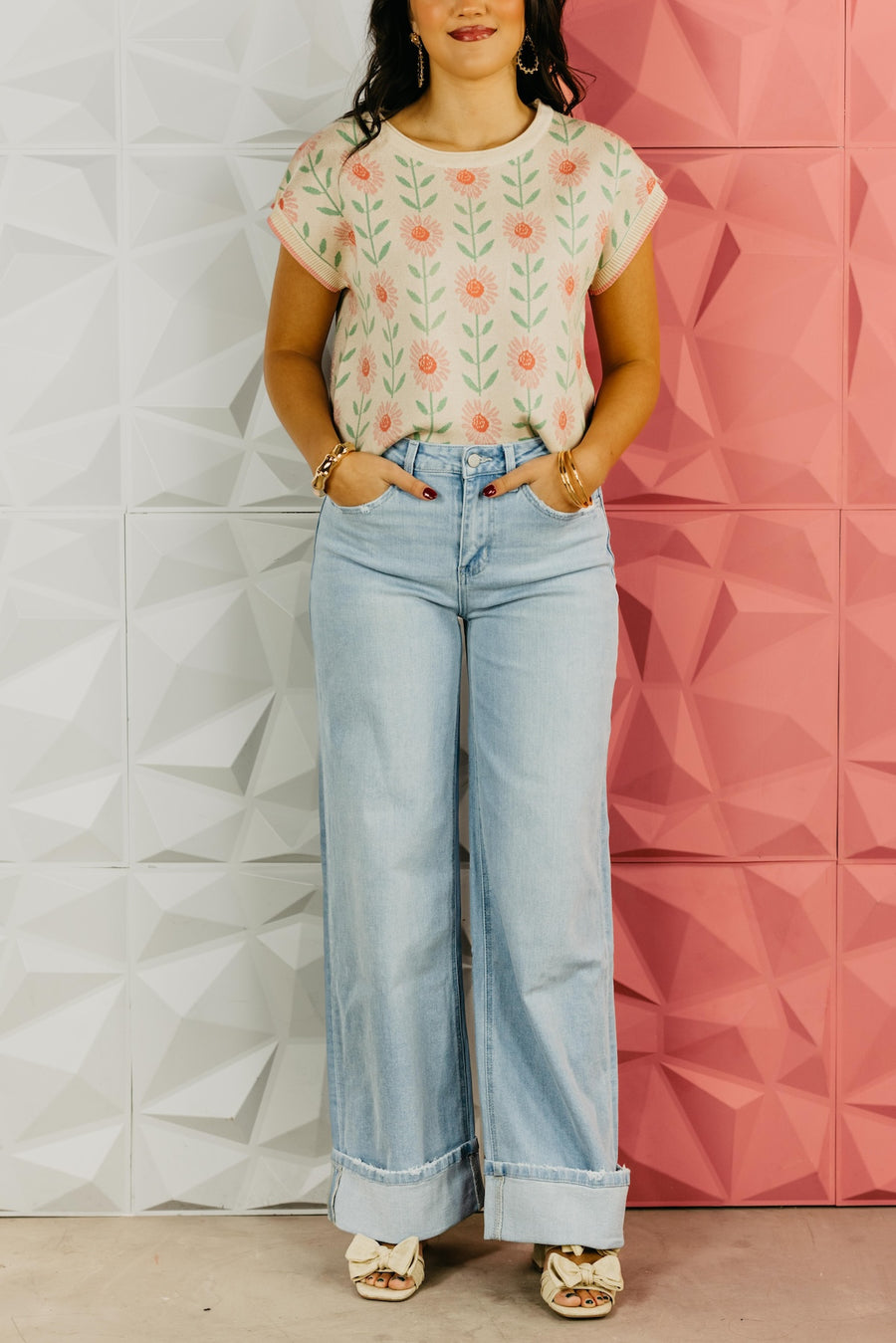 Flying Monkey Denim | The Ivy Cuff Baggy Wide Denim