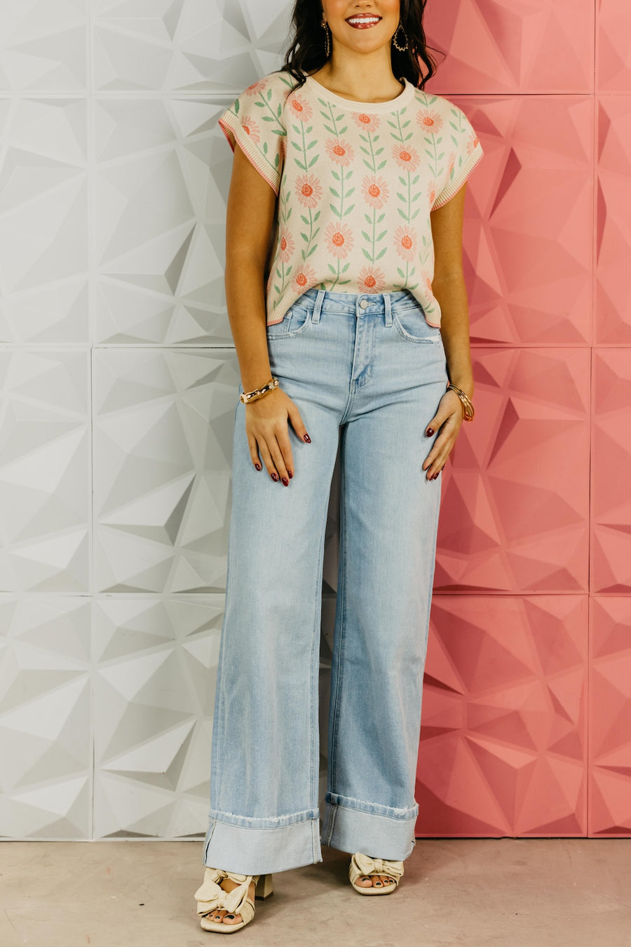 Flying Monkey Denim | The Ivy Cuff Baggy Wide Denim