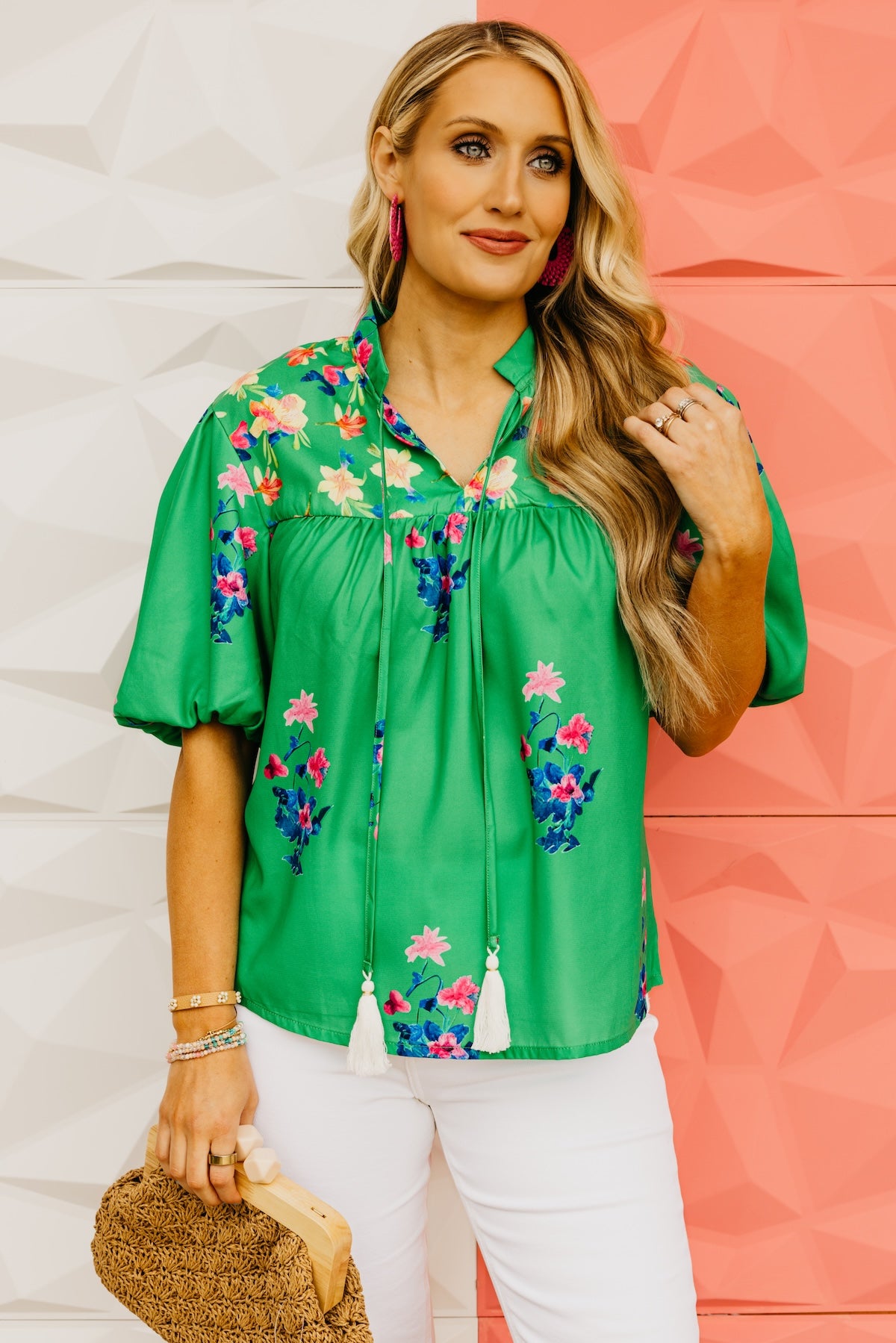 The Hugo Floral Tie Blouse