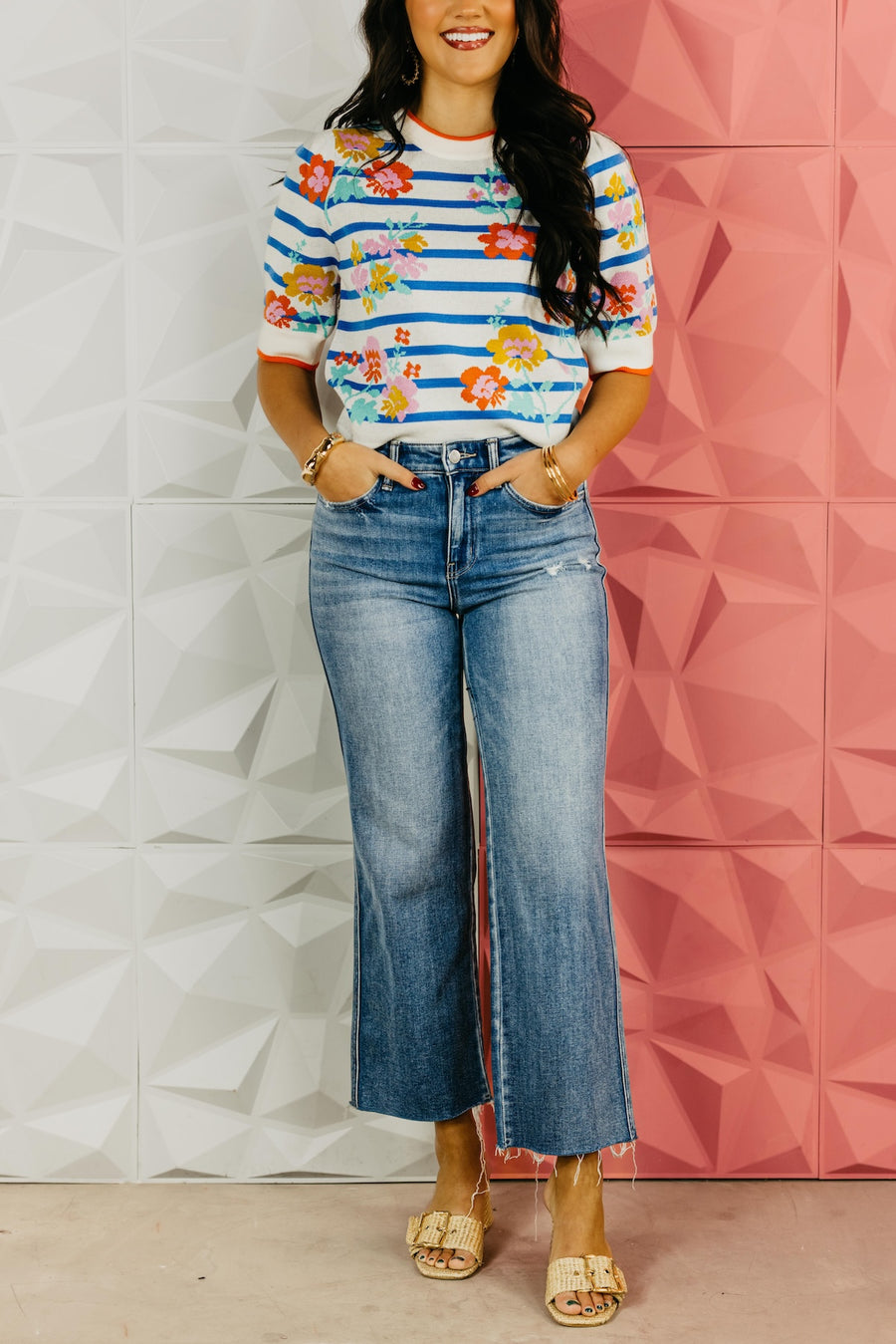 Flying Monkey | The Lauryn Slim Fit Wide Leg Denim