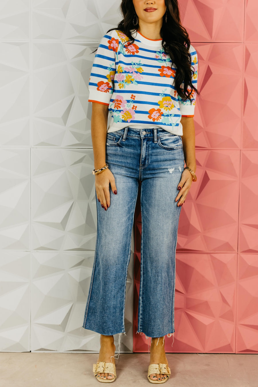 Flying Monkey | The Lauryn Slim Fit Wide Leg Denim