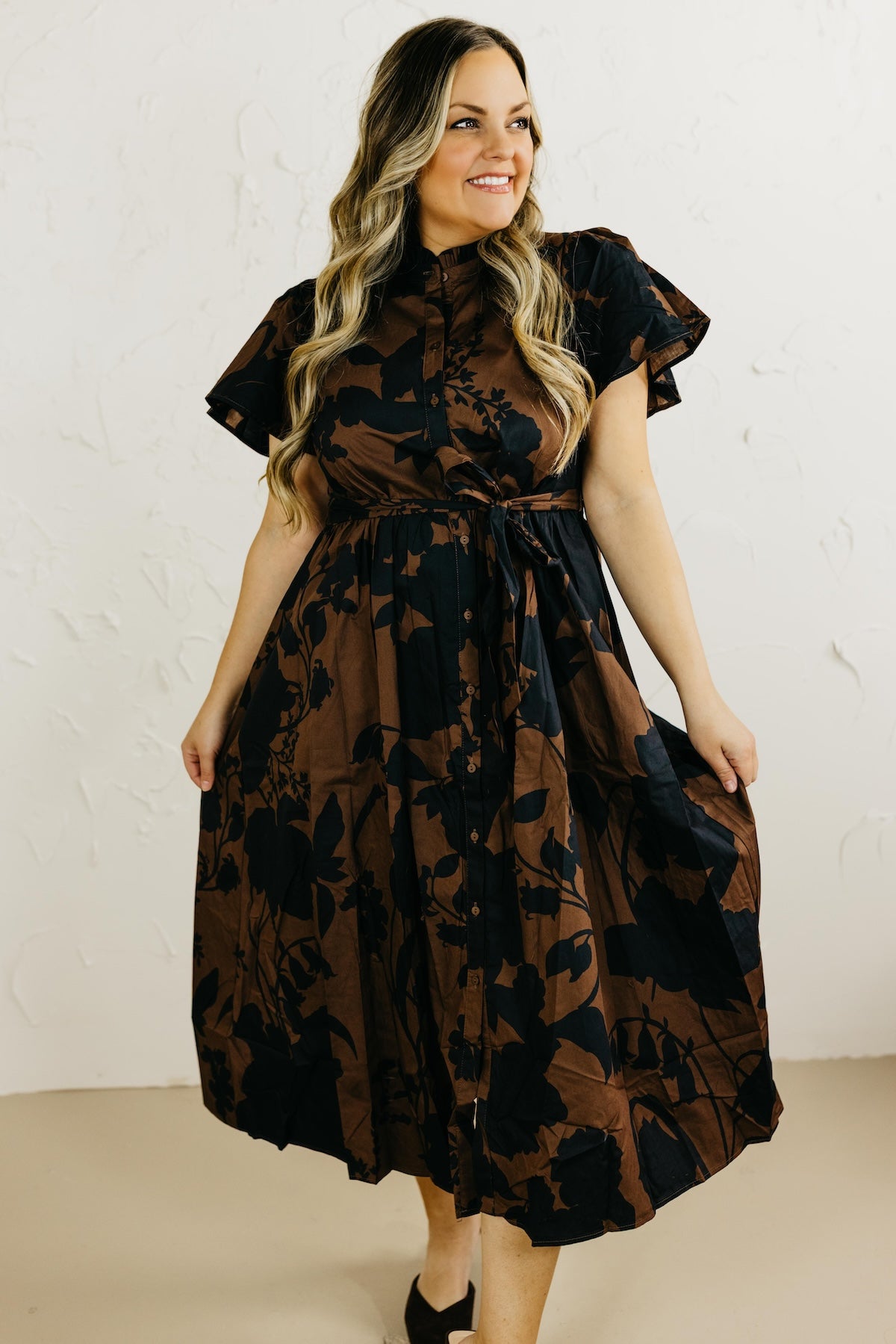 The Somerton Floral Midi Dress