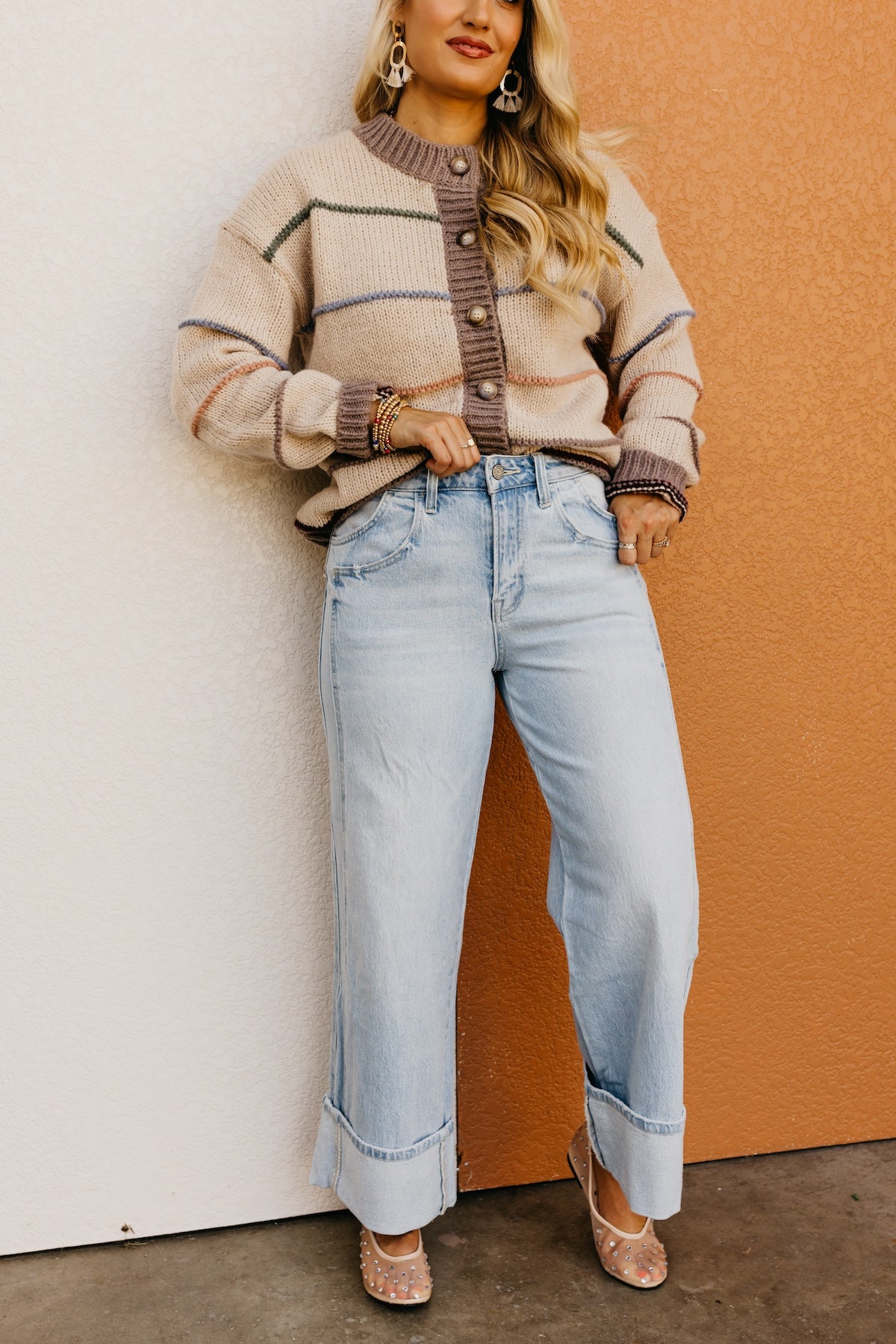 Vervet Denim | The Abbie High Rise Seam Cuff Denim