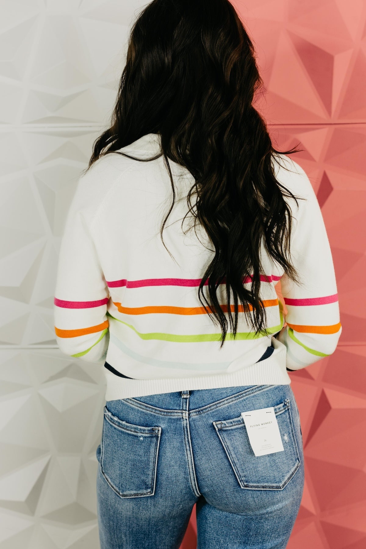 The Ellis Collared Striped Sweater