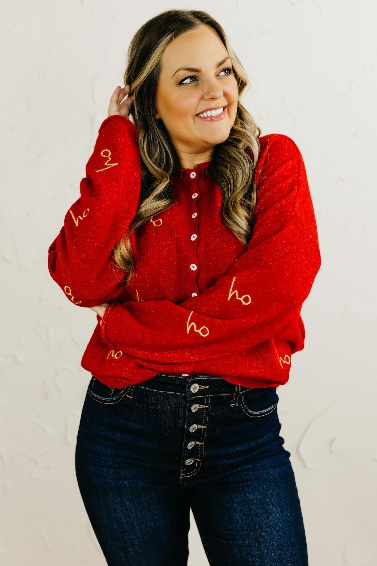 The Rylan Festive Embroidered Cardigan